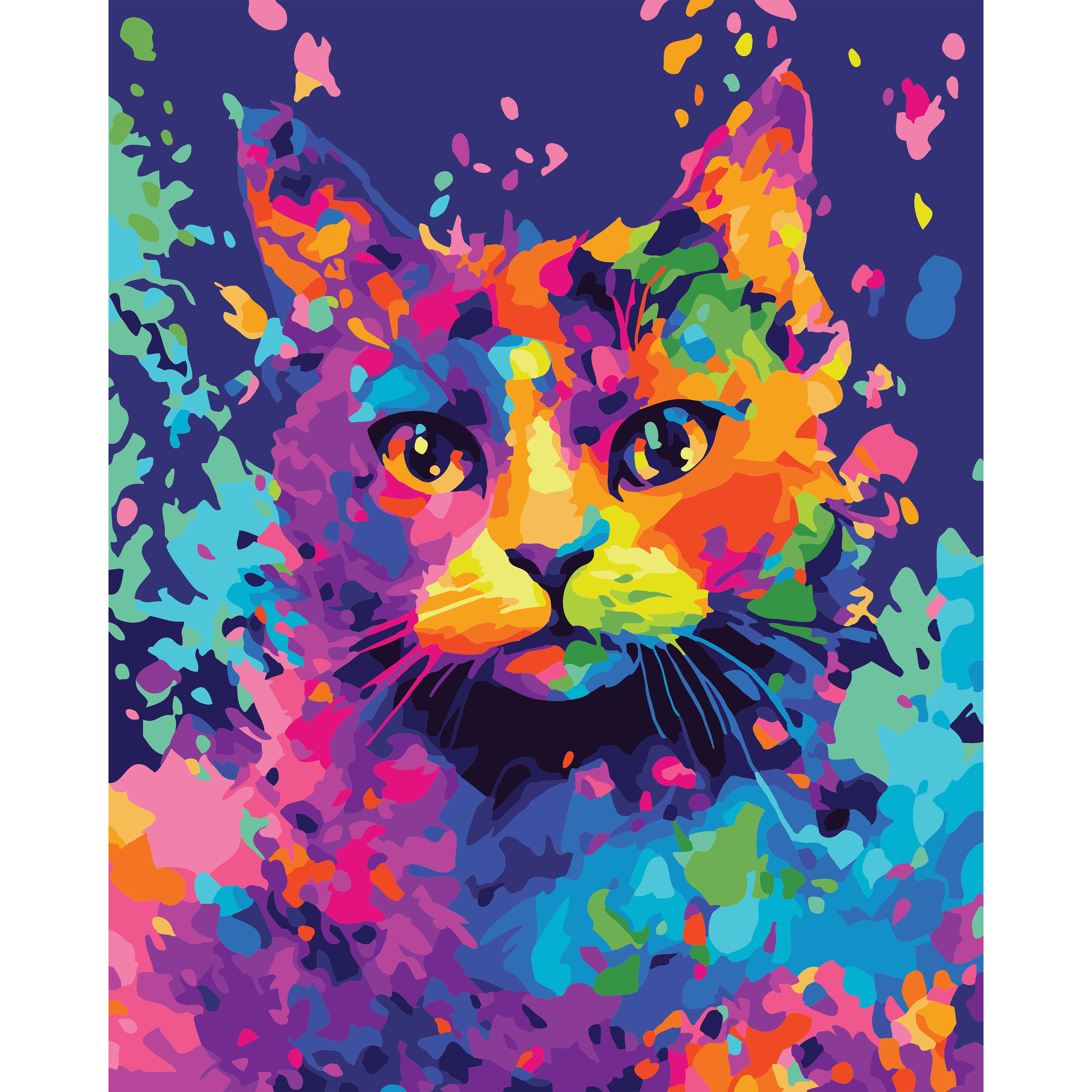 16&#x22; x 20&#x22; Pop Cat Paint-by-Number Kit with Wood Display Hanger by Artist&#x27;s Loft&#xAE;