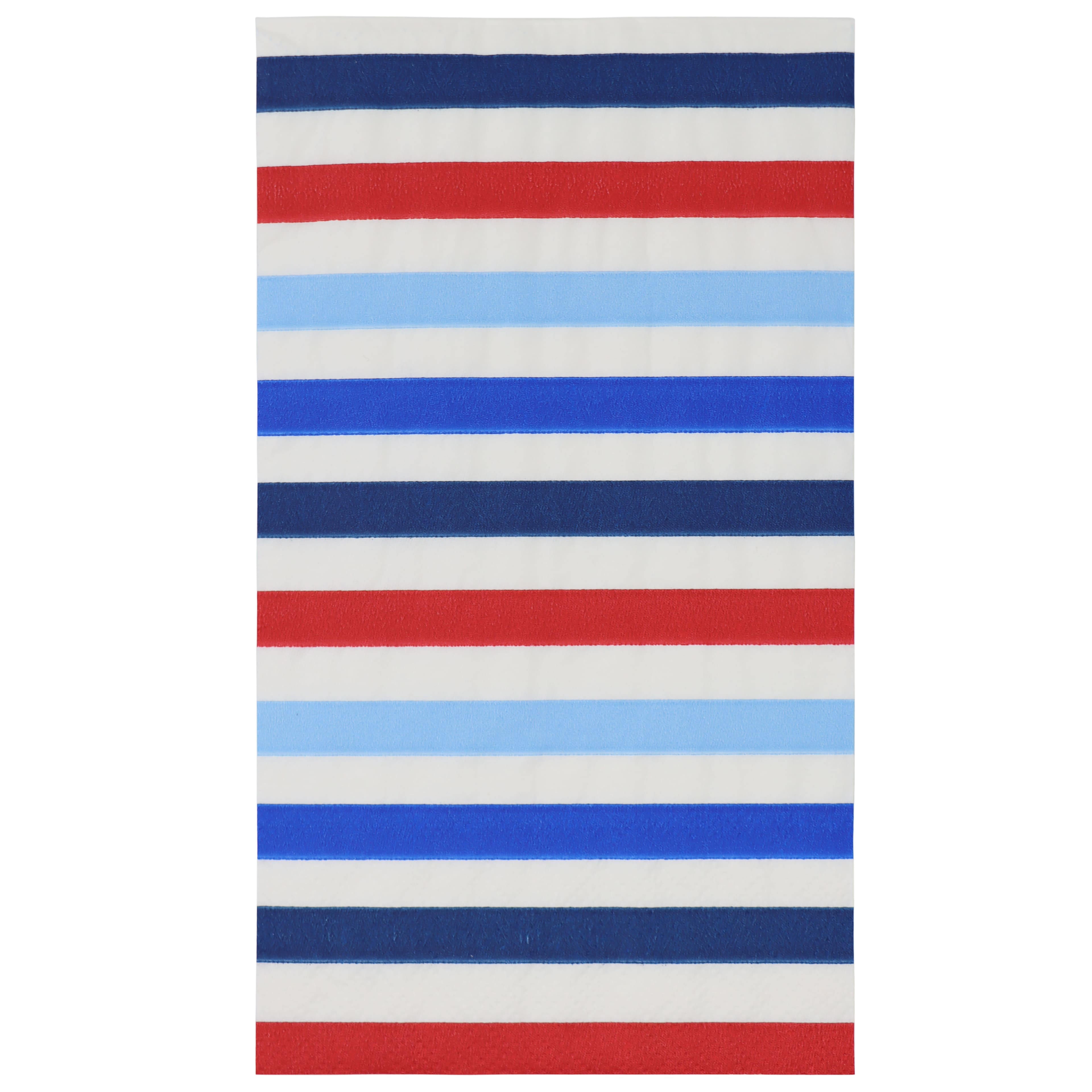 Red, White &#x26; Blue Stripes Guest Napkins, 20ct. by Celebrate It&#x2122;