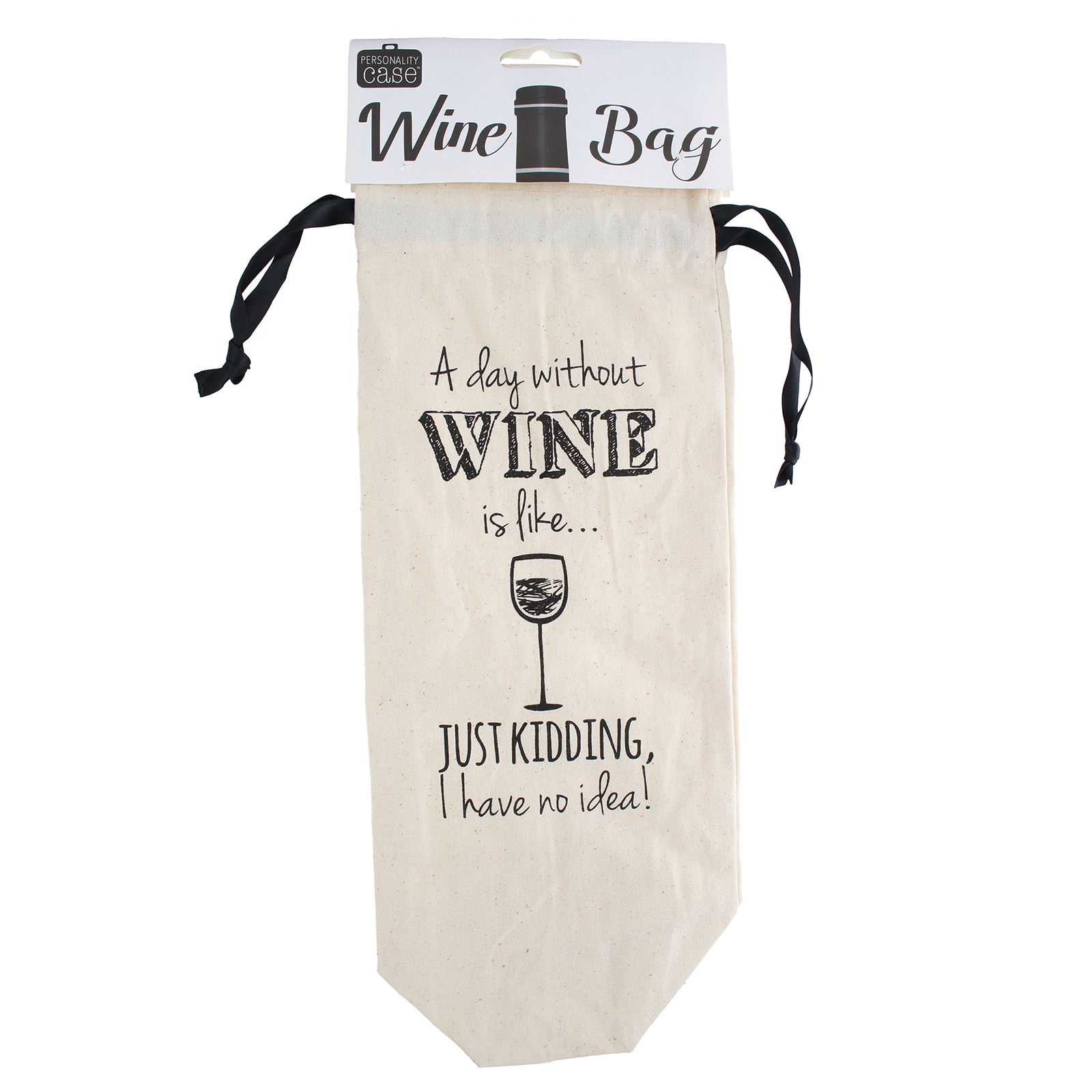 Personality Case&#x2122; Day Without Canvas Wine Bag