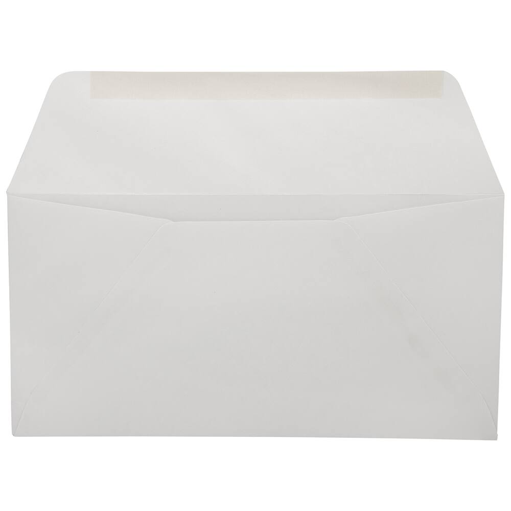 JAM Paper White #16 Commercial Envelopes with Wallet Flap