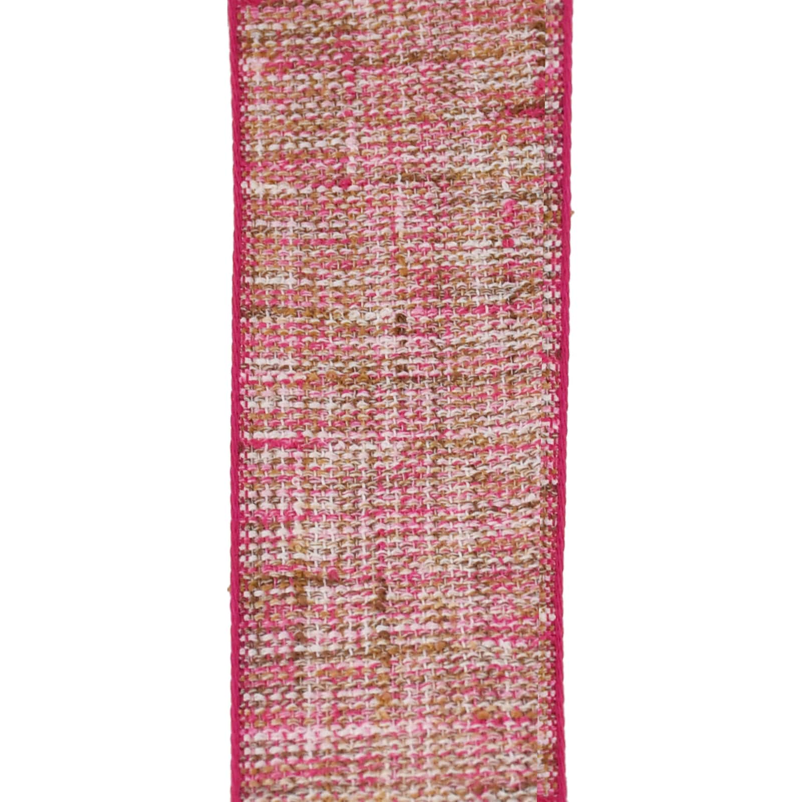 1.5&#x22; x 3yd. Faux Cotton Wired Ribbon by Celebrate It&#xAE;