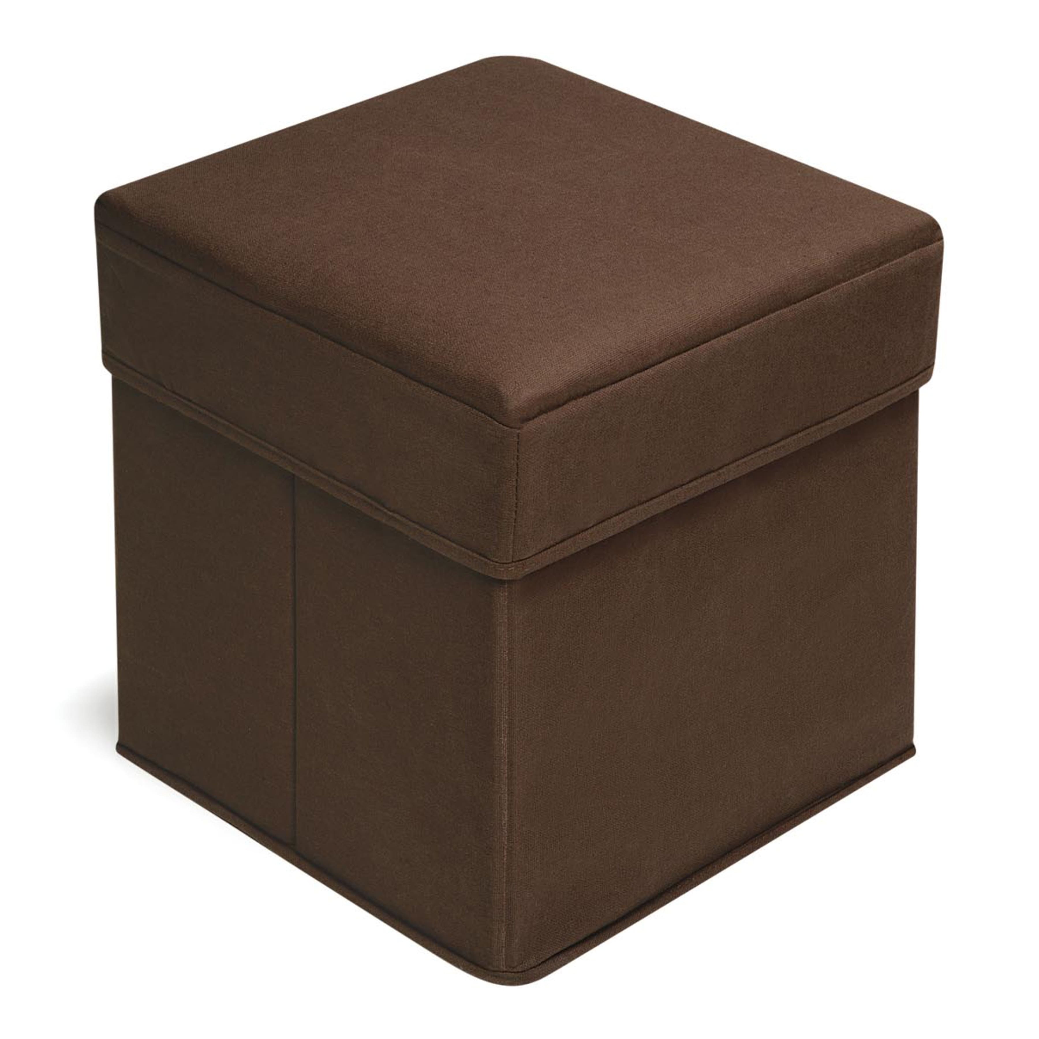 Badger Basket Brown Folding Storage Seat