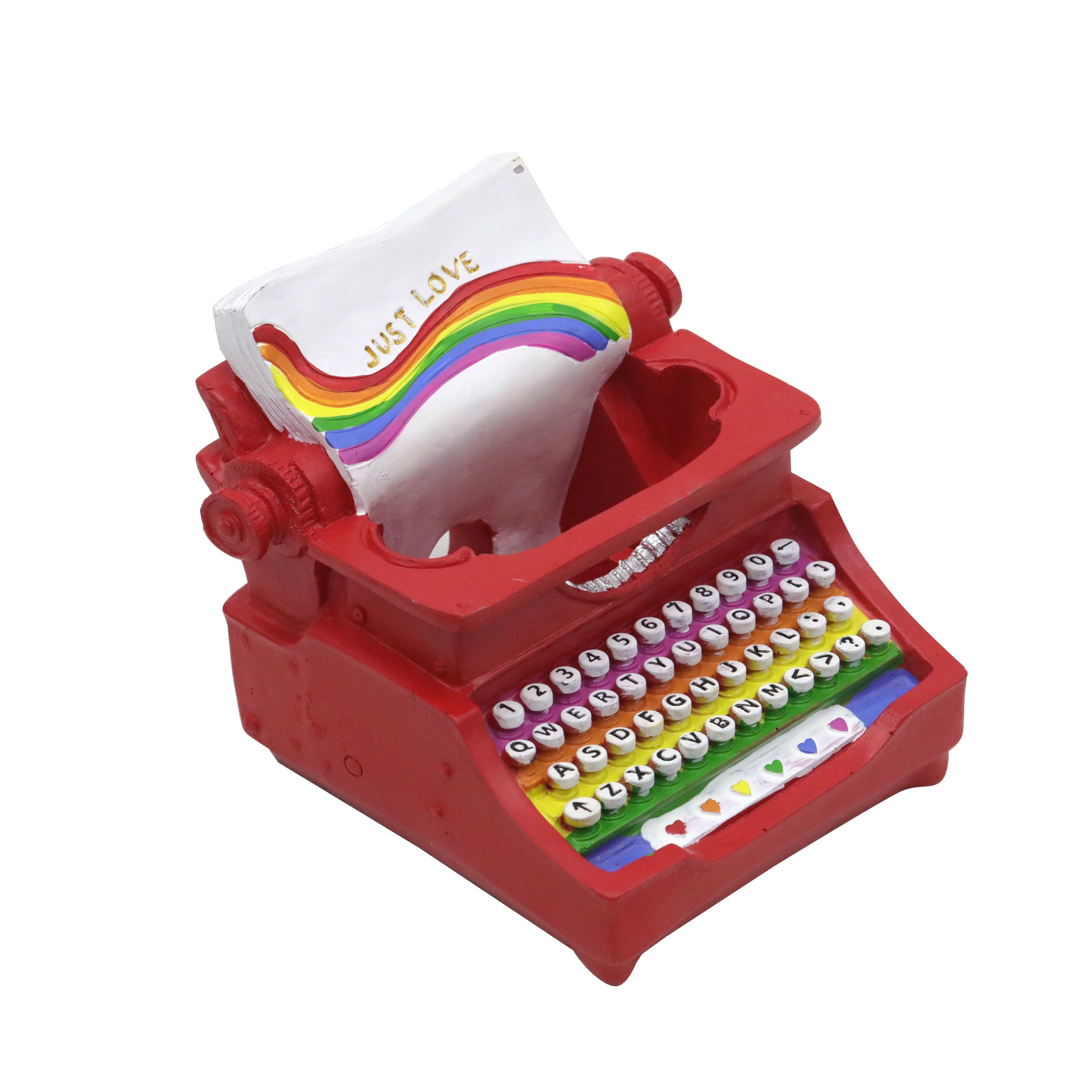 5&#x22; Pride Rainbow Decorative Tabletop Typewriter by Celebrate It&#x2122;