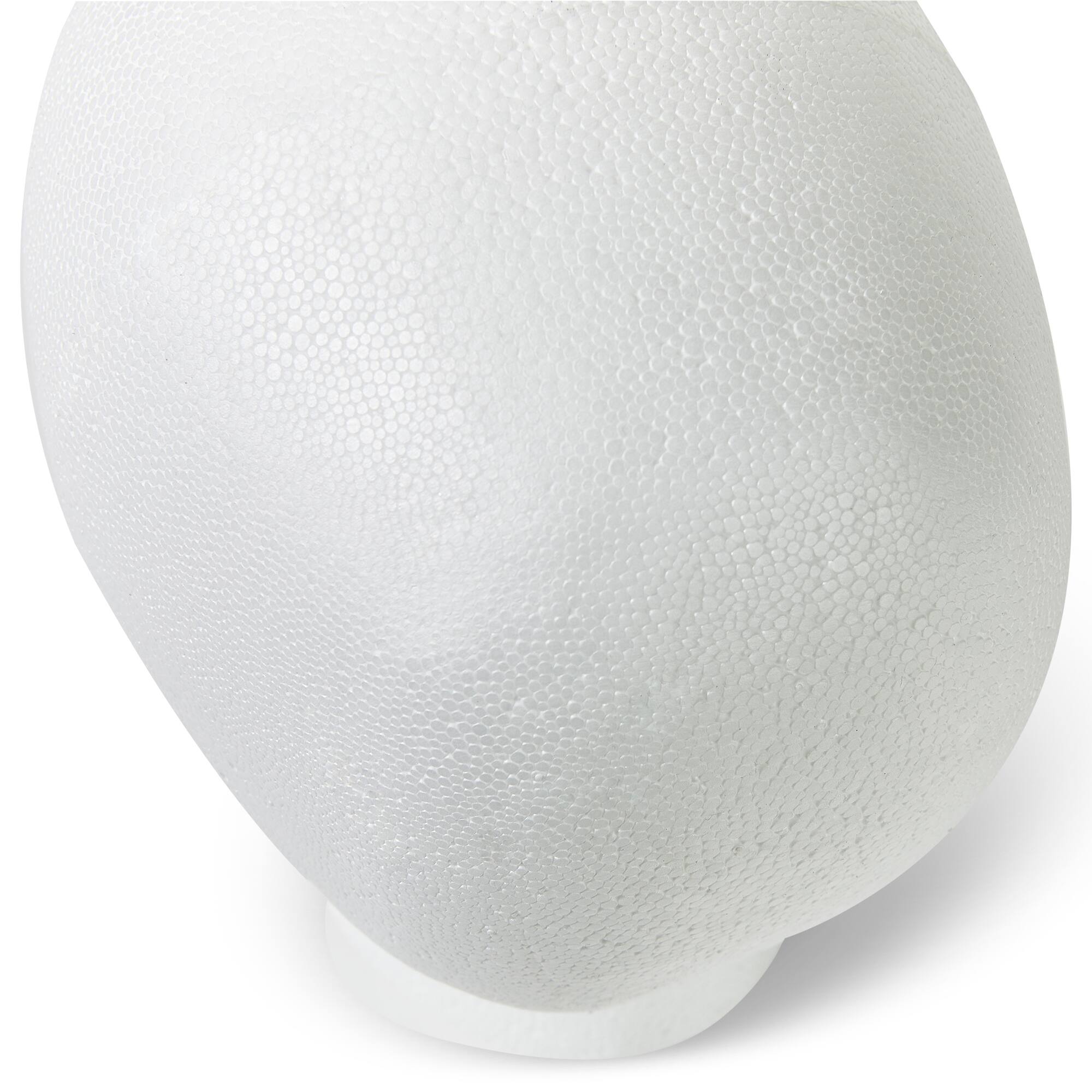 12 Pack: FloraCraft® SmoothFōM® White Foam Faceless Head