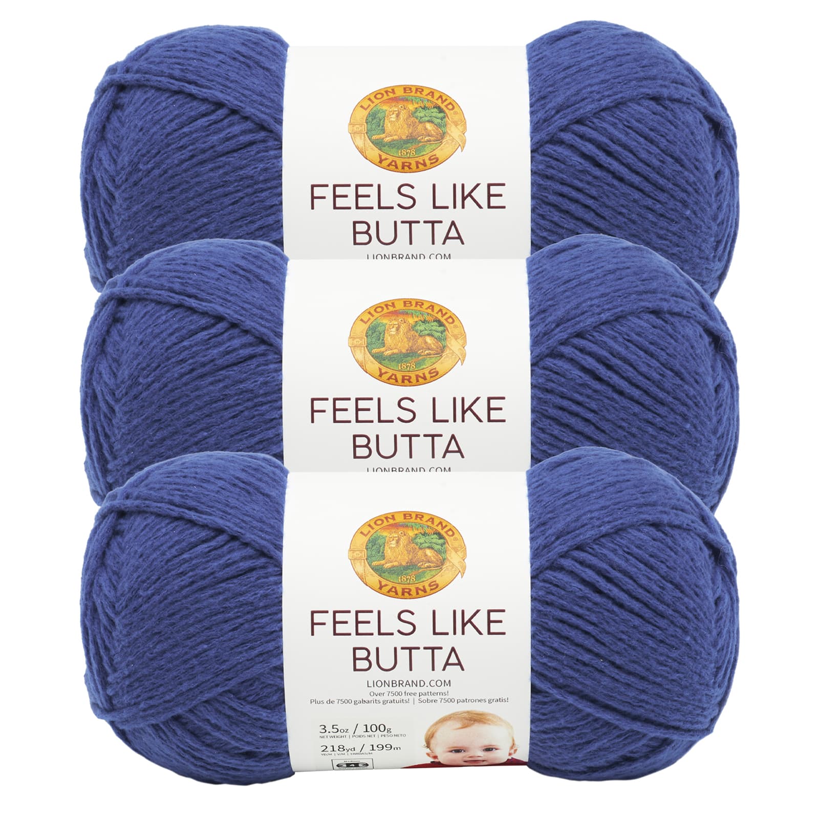 3 Pack Lion Brand® Feels Like Butta® Solid Yarn