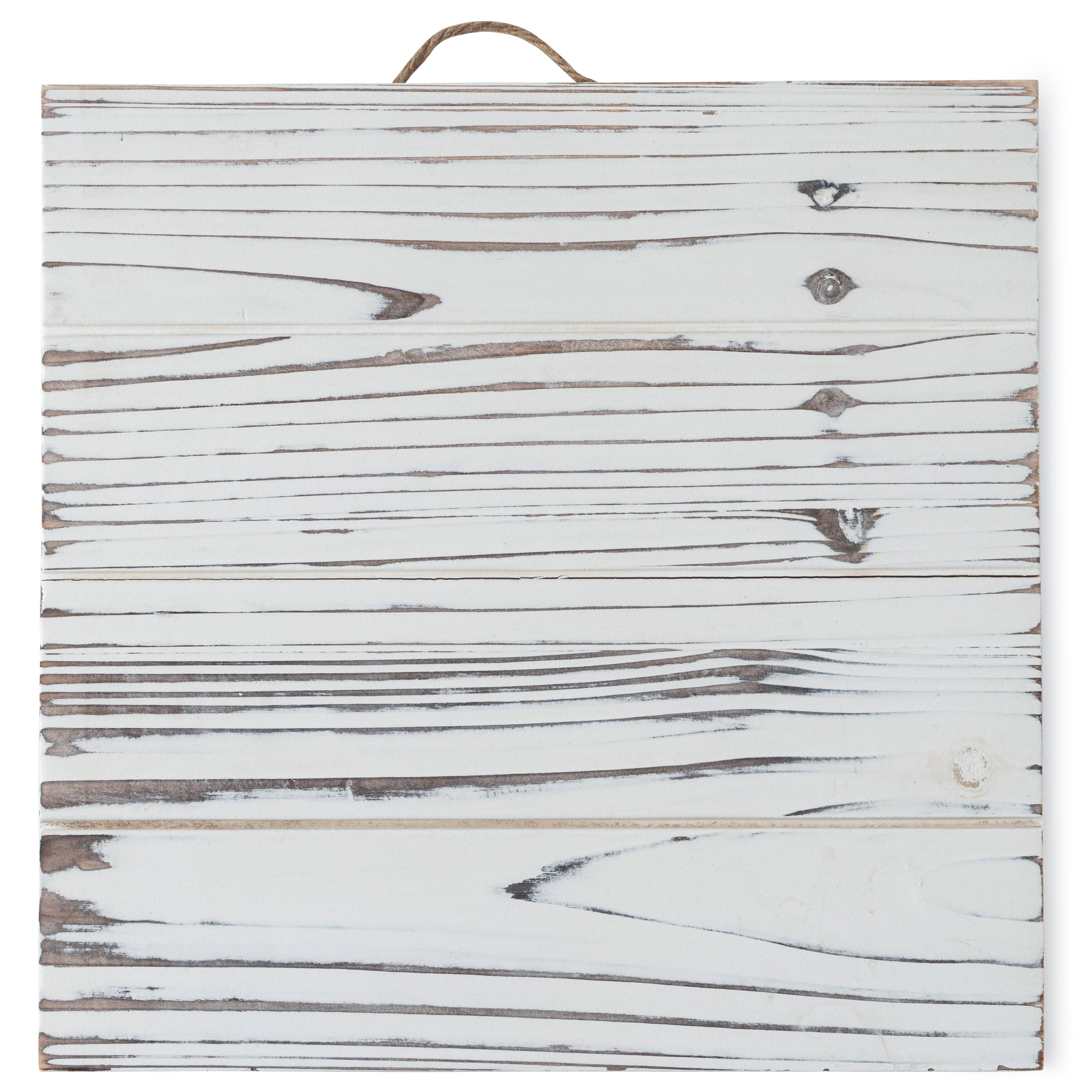 Whitewashed Wood Plaque by ArtMinds 