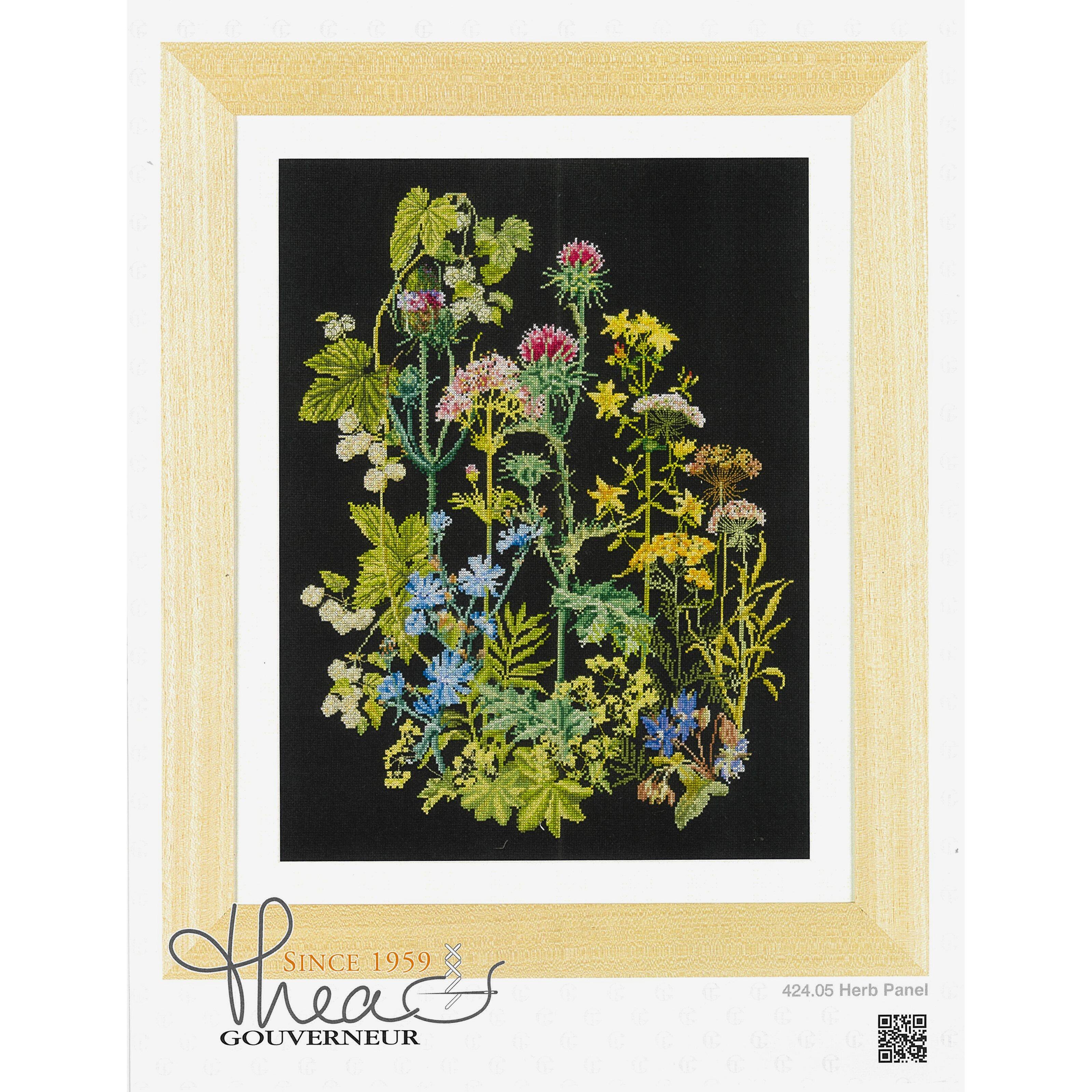 Thea Gouverneur Herb Panel Cross Stitch Kit