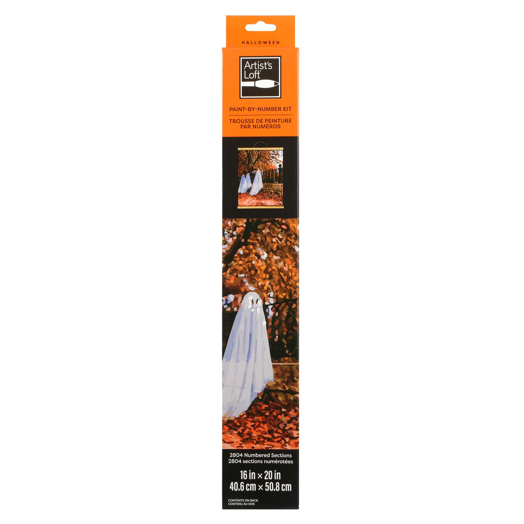 16" x 20" Graveyard Ghosts Paint-by-Number Kit with Wood Display Hanger by Artist's Loft®