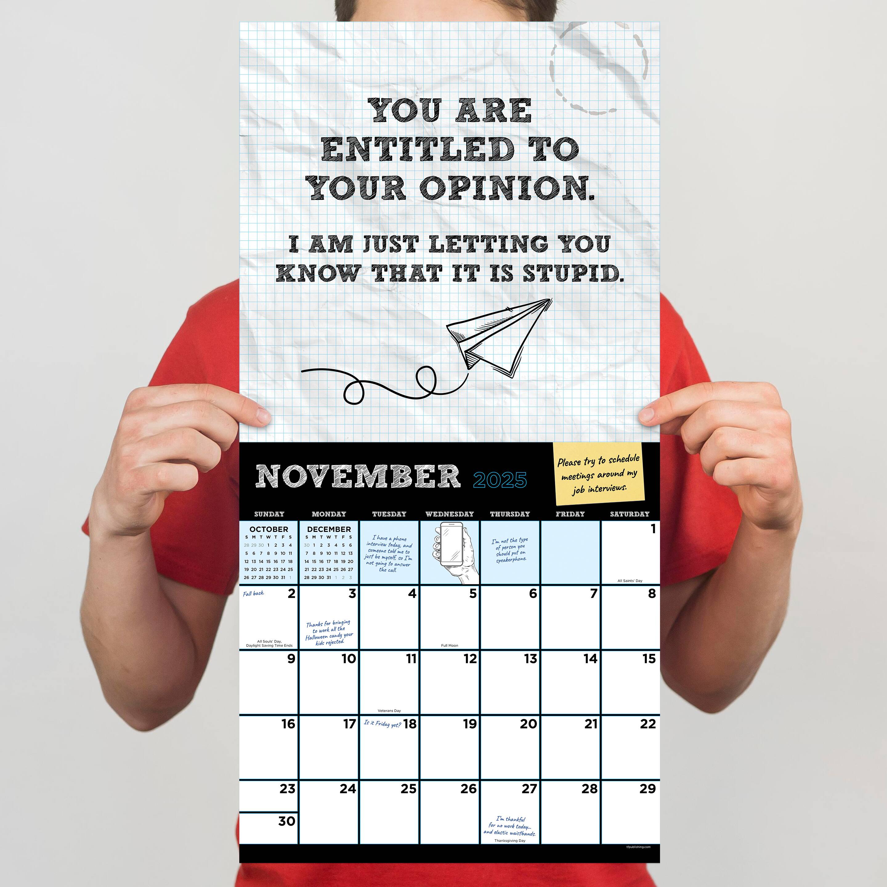 TF Publishing 2025 Per My Previous Email Wall Calendar