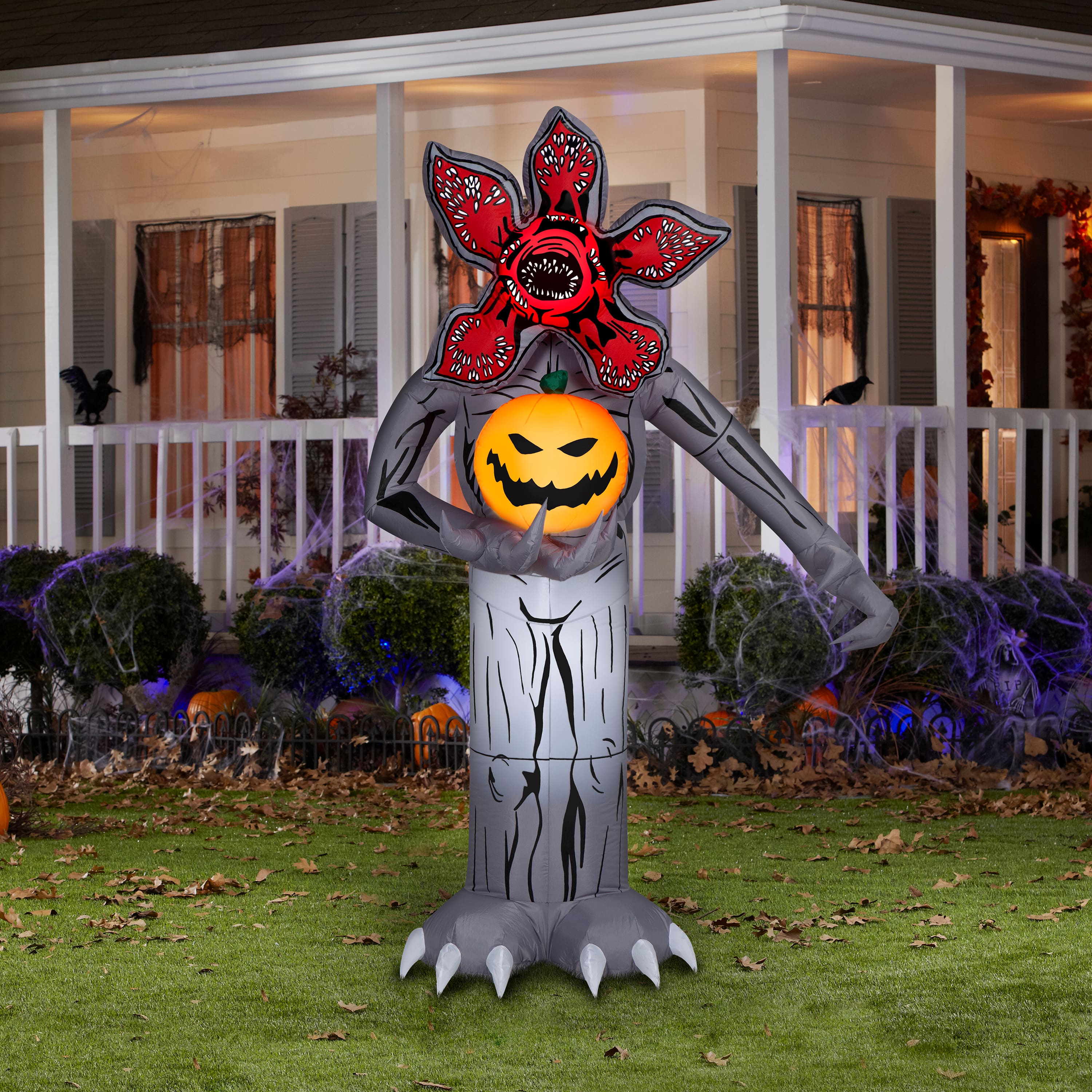 7ft. Airblown&#xAE; Inflatable Halloween Demogorgon with Jack-O&#x27;-Lantern