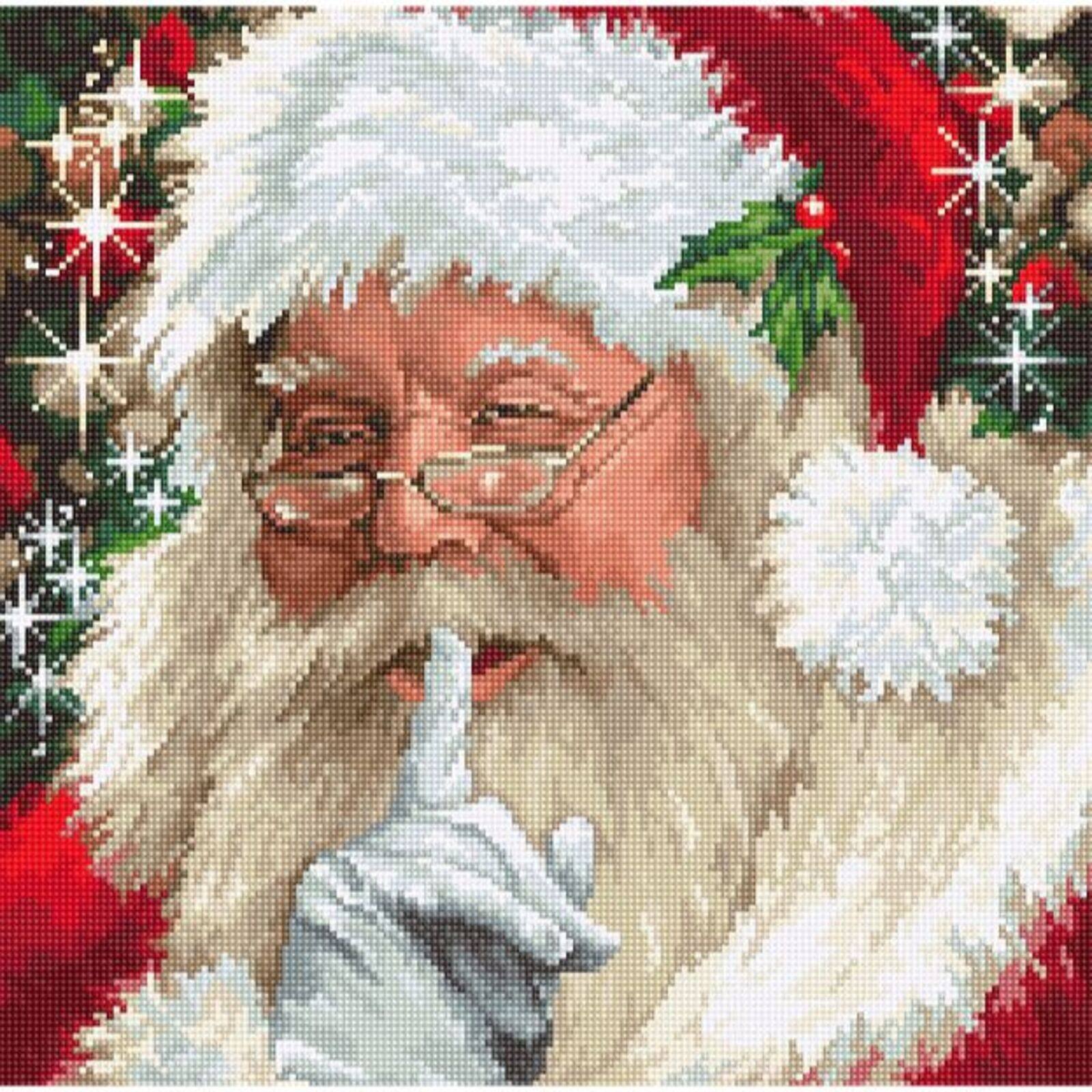 Luca-S Santa Counted Cross Stitch Kit Counted Cross Stitch Kit