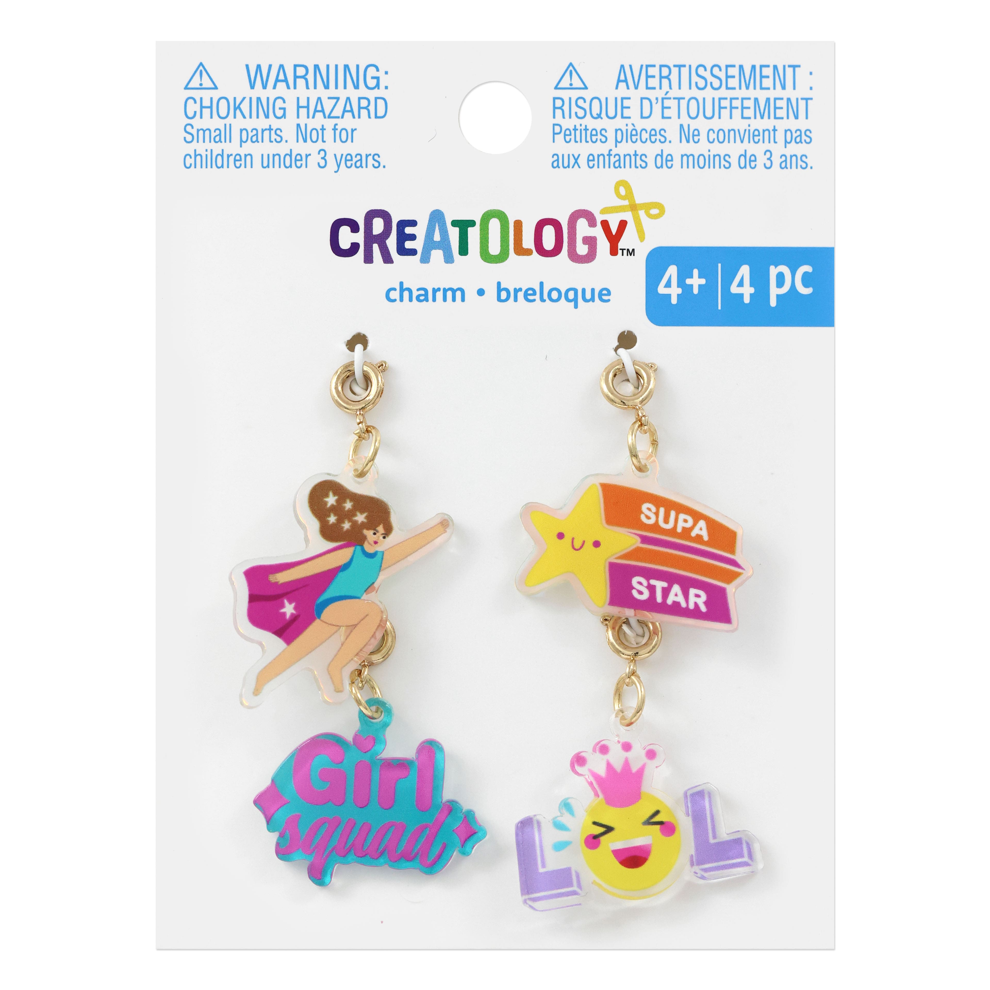 Girl Squad Hero Charms by Creatology&#x2122;, 4ct.