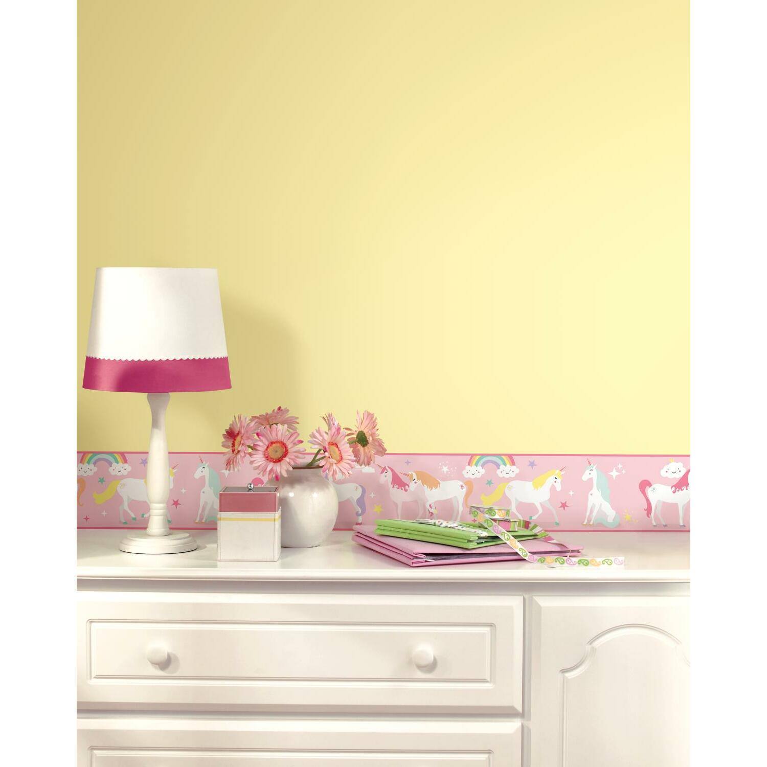 RoomMates Magical Unicorn Peel & Stick Wallpaper Border