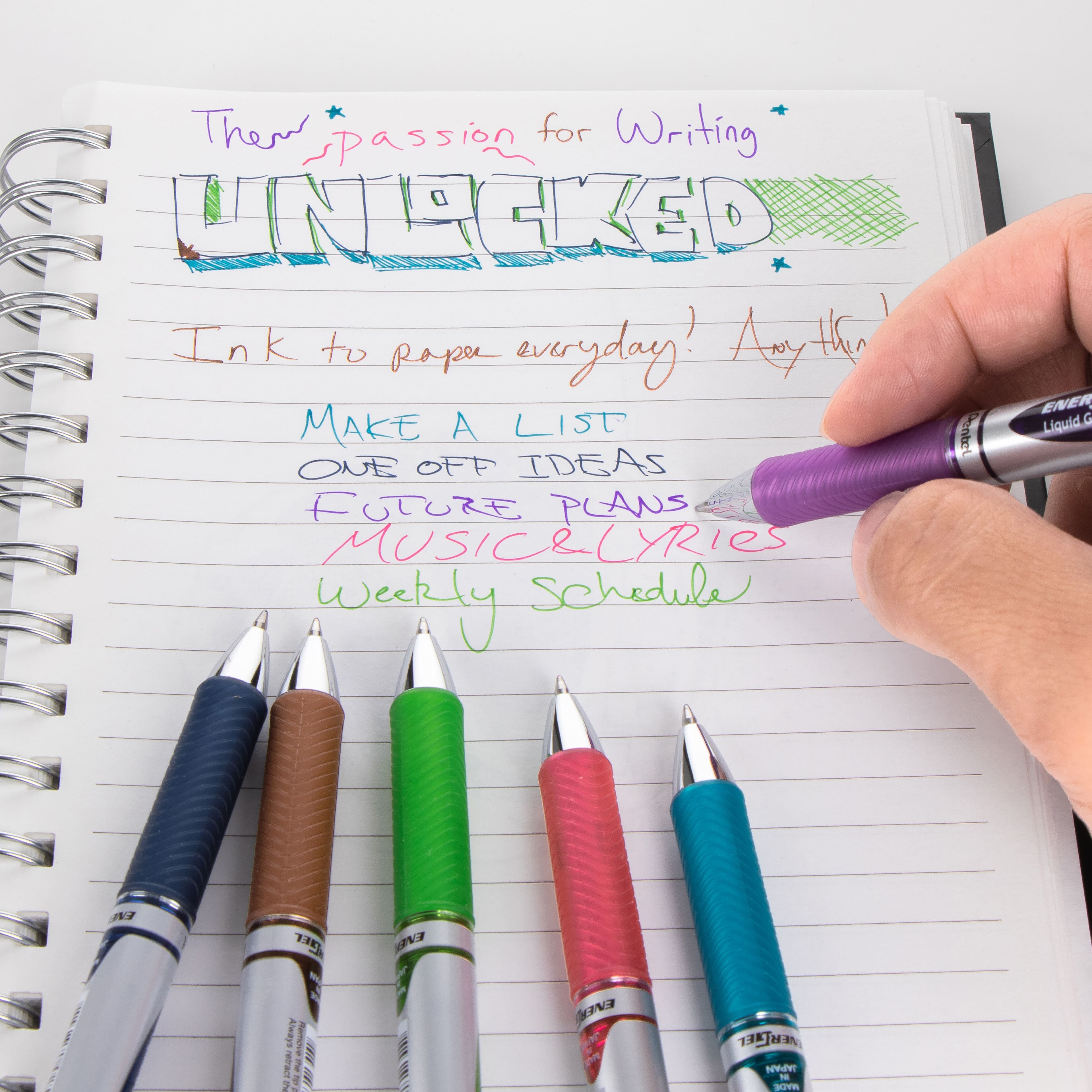 Pentel&#xAE; EnerGel RTX 0.7mm Assorted Colors Retractable Liquid Gel Pen Set