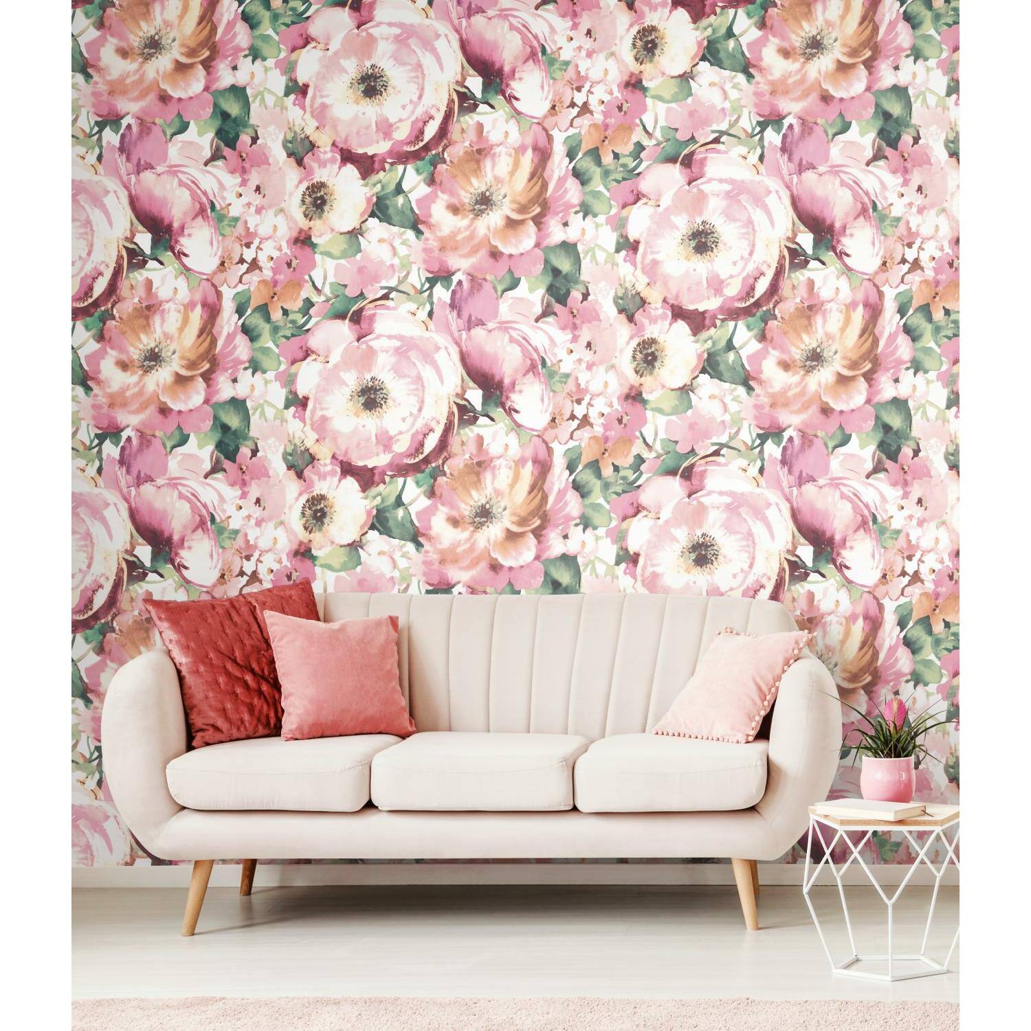 RoomMates Watercolor Floral Peel & Stick Wallpaper Michaels