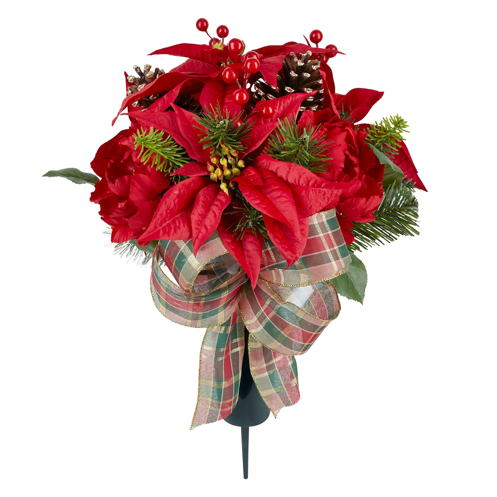 21&#x22; Red Peony, Pinecone &#x26; Berry Cone by Ashland&#xAE;