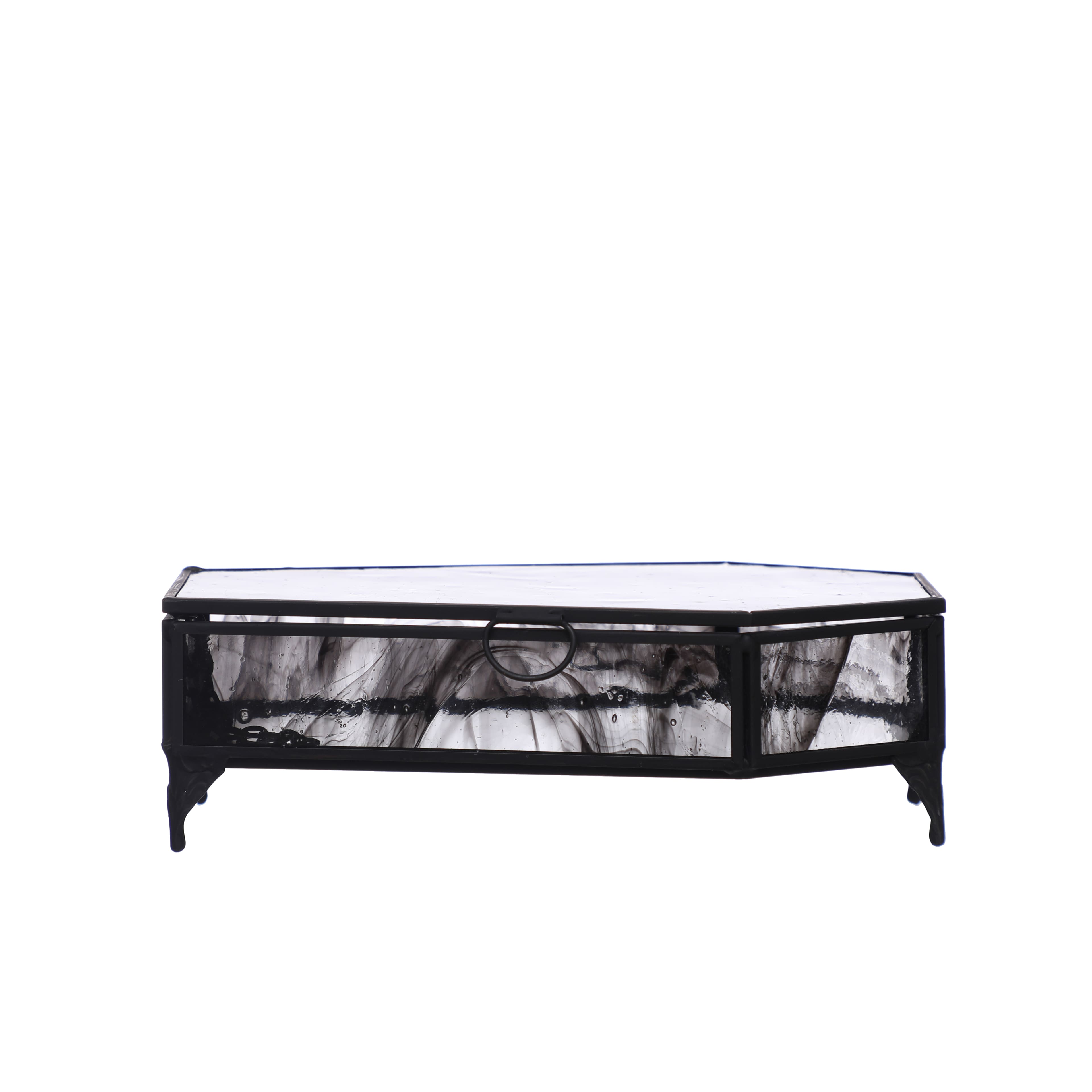 7&#x22; Glass Coffin Box Tabletop D&#xE9;cor by Ashland&#xAE;