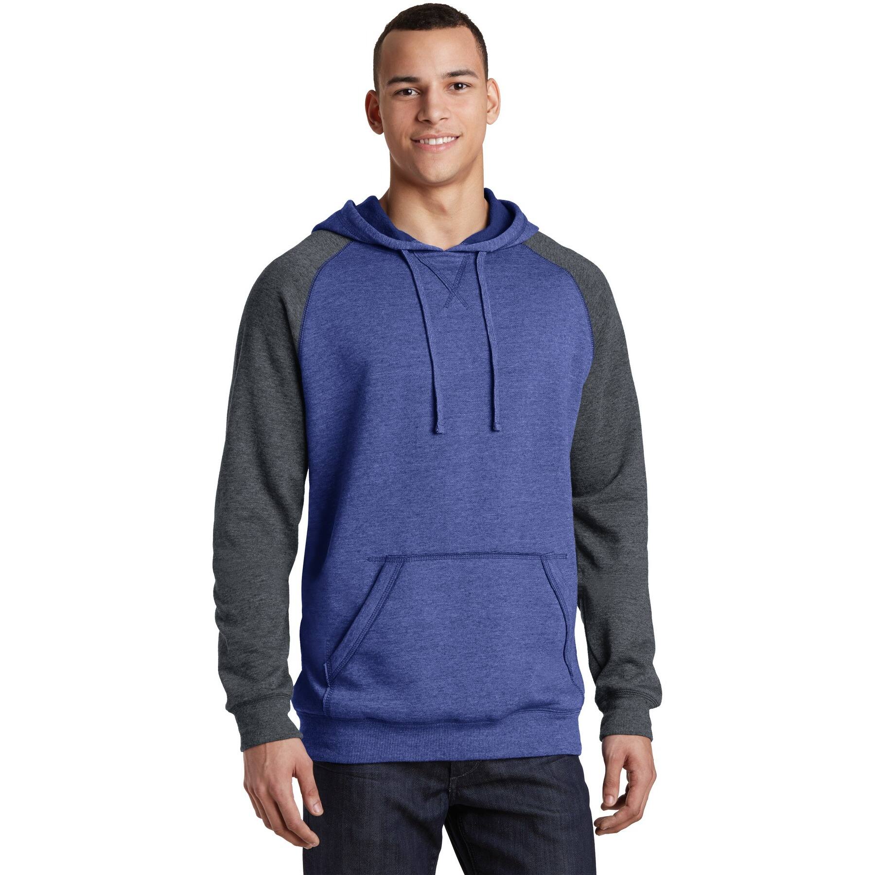 District® Men's Lightweight Fleece Raglan Hoodie