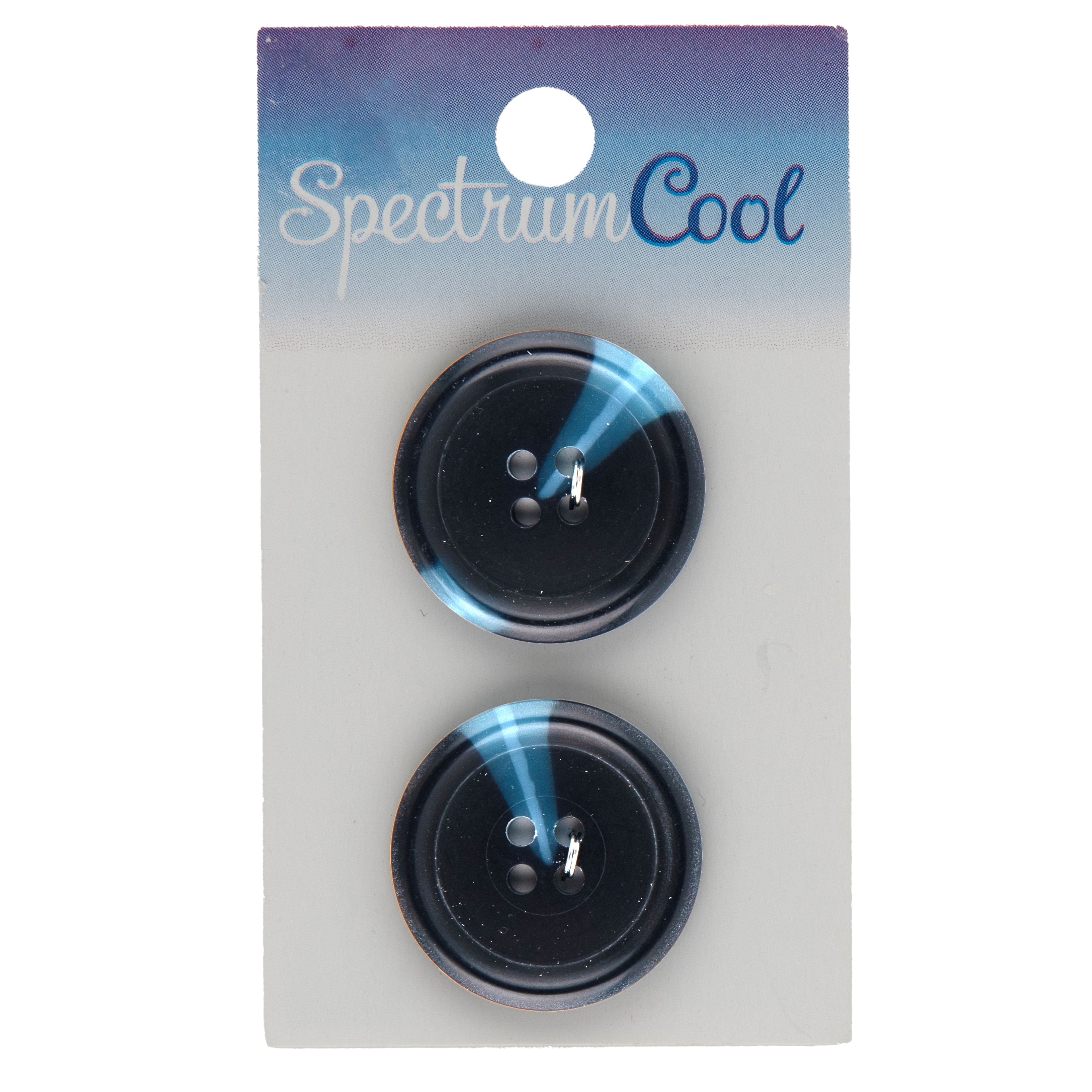 Spectrum Cool 1" Navy Blue 4-Hole Buttons, 2ct.