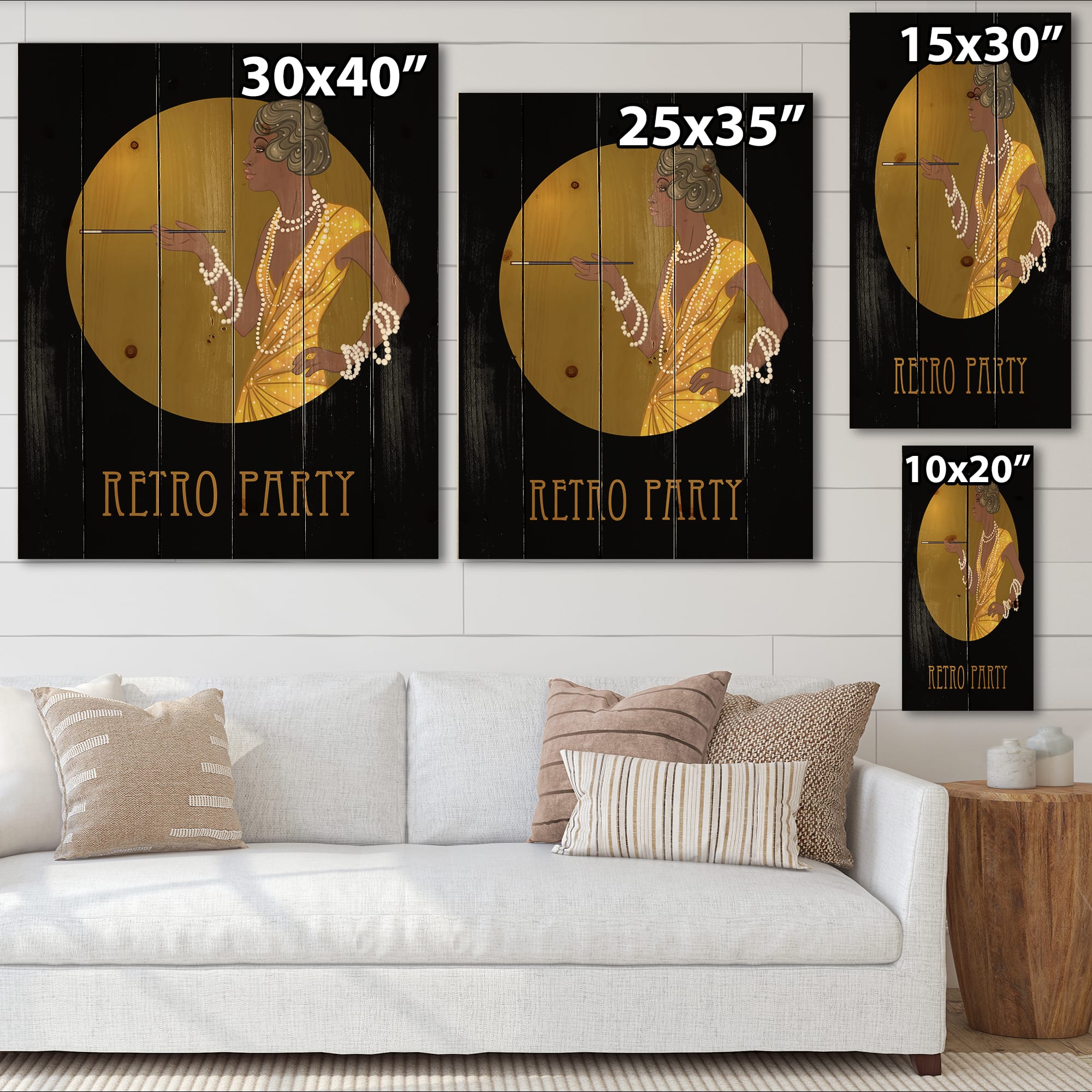 Designart - Retro Fashion Glamour African American Woman