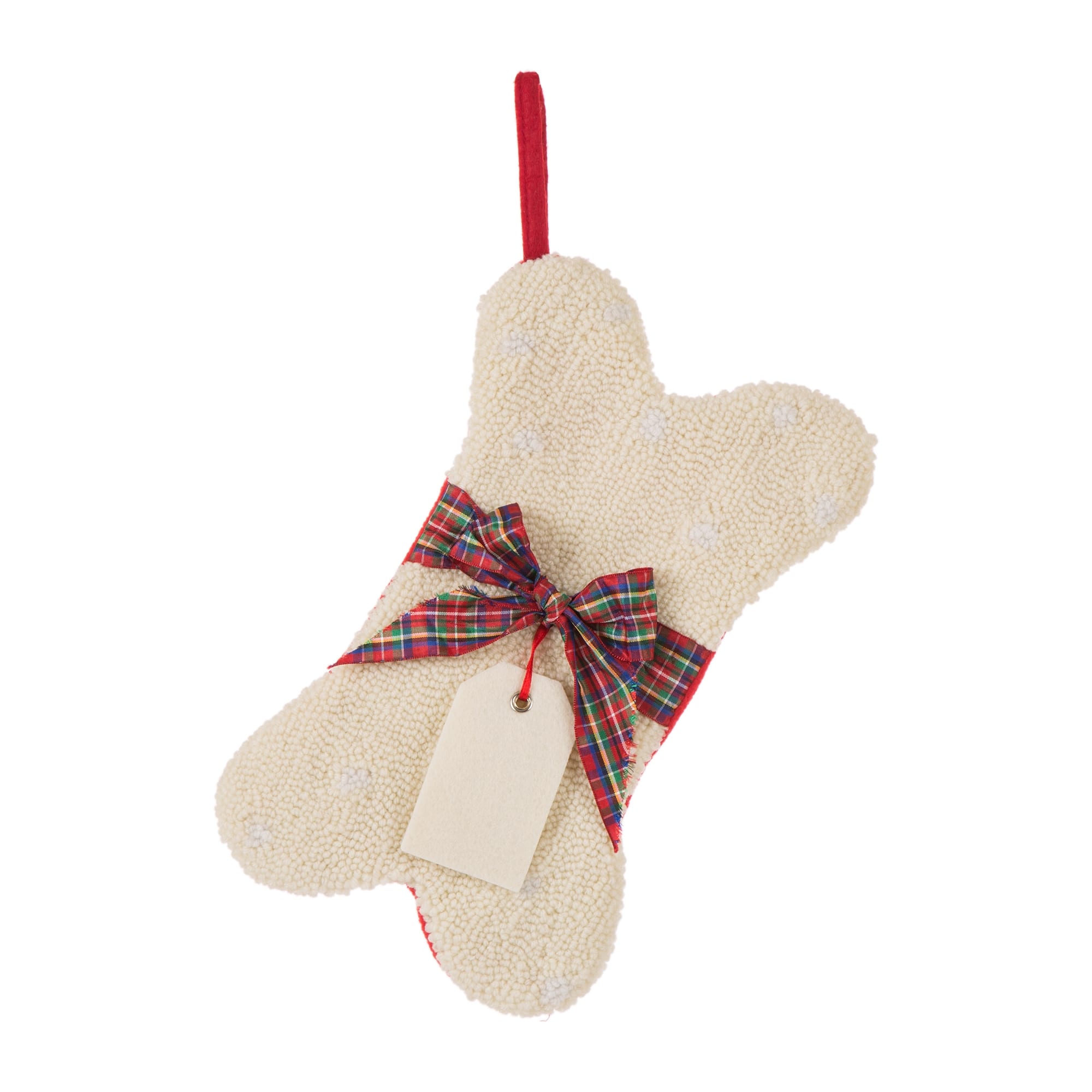 Glitzhome&#xAE; 12.5&#x22; Bone Hooked Stocking