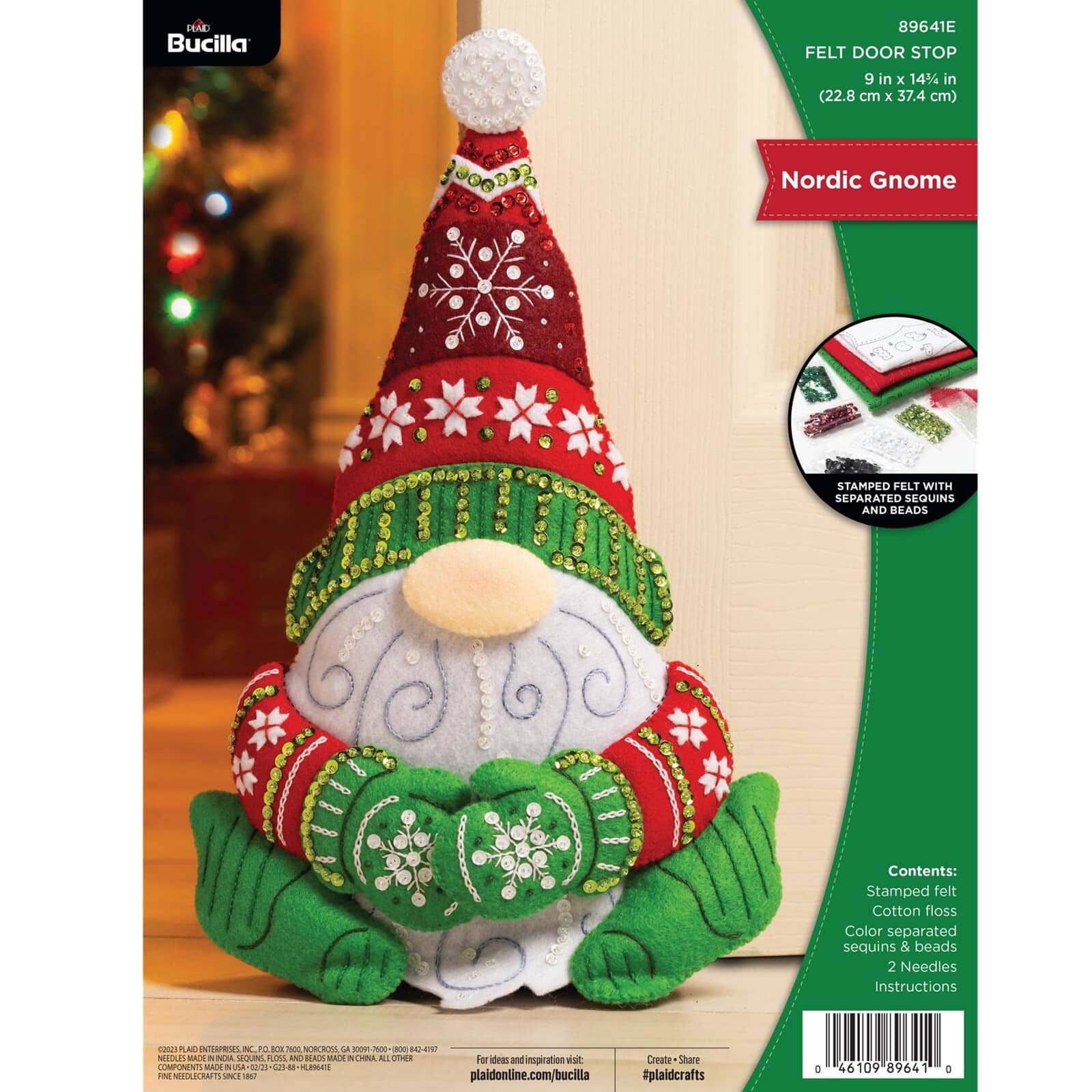 Bucilla&#xAE; Nordic Gnome Felt Door Stopper Kit