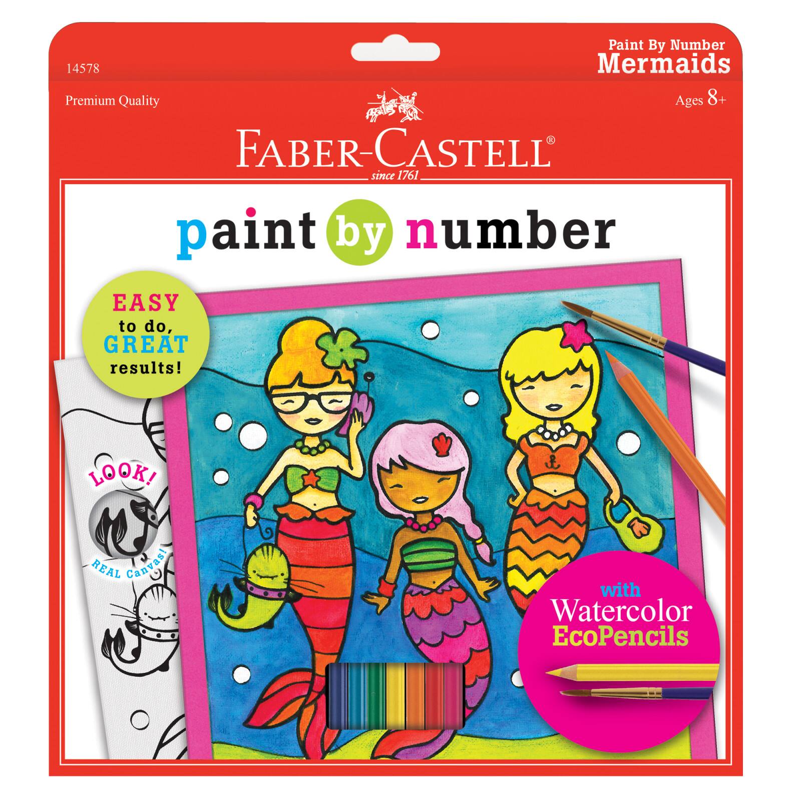 12 Pack: Faber-Castell® Mermaids Paint by Number Kit