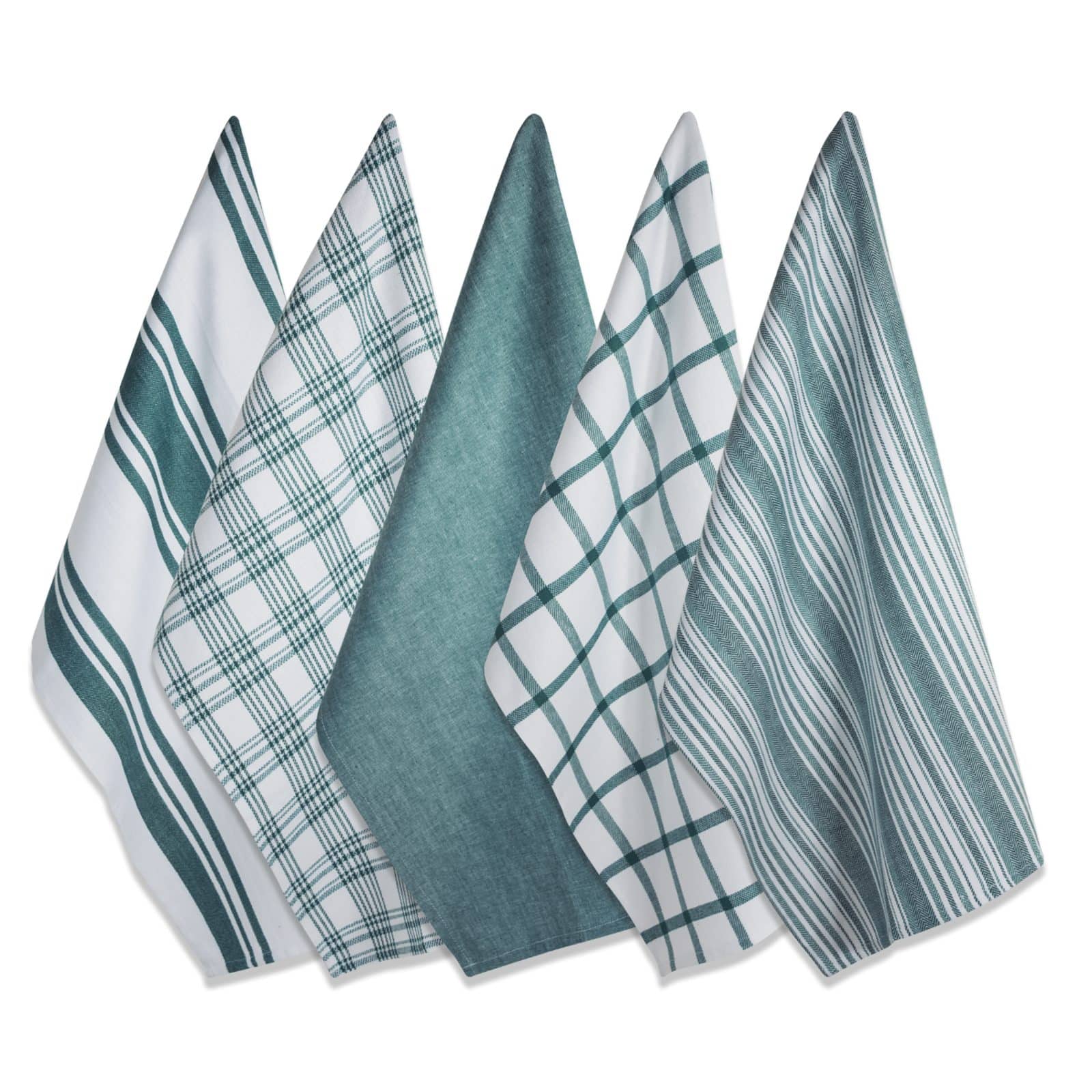 DII&#xAE; Teal Woven Dishtowel Set