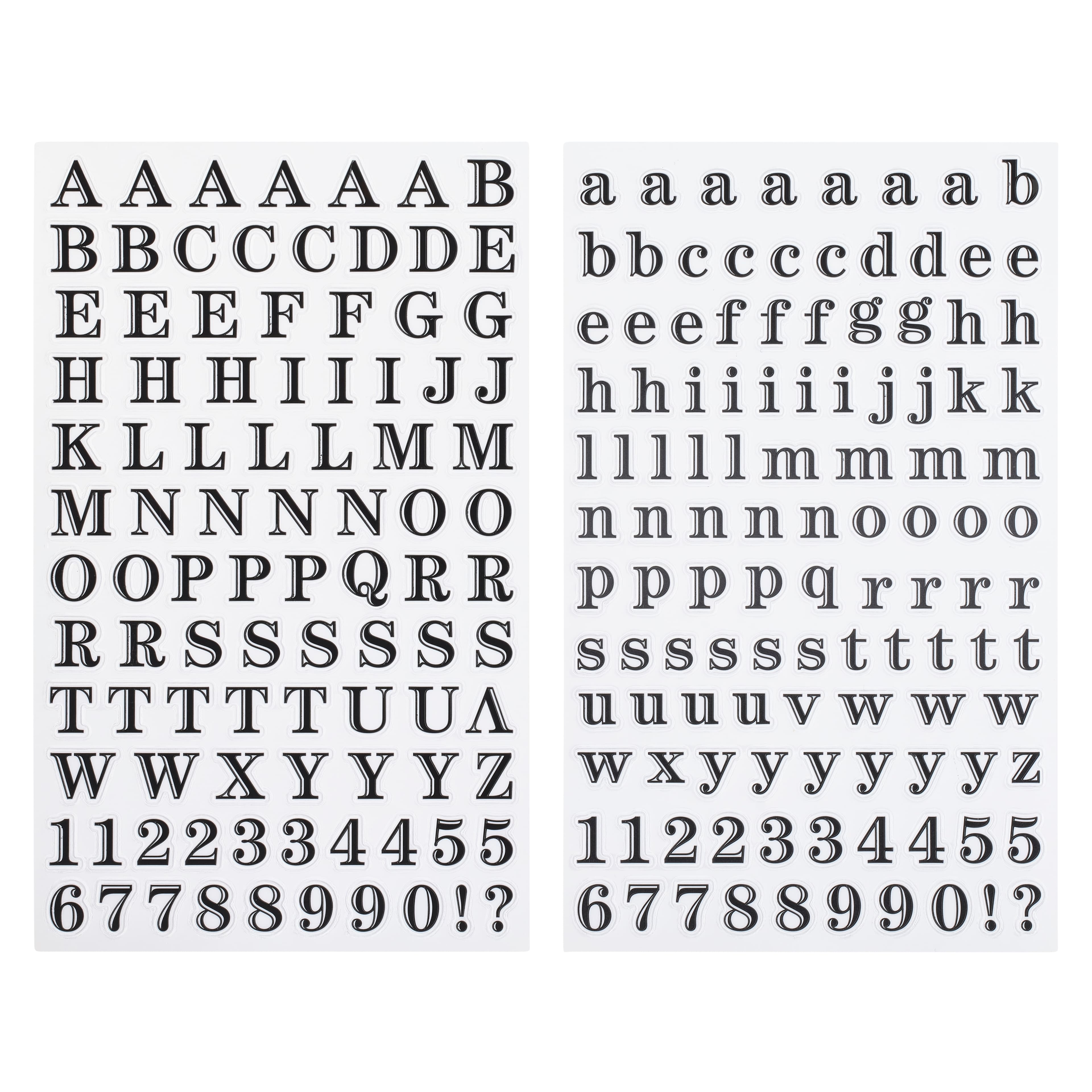 12 Packs: 104 ct. (1,248 total) Black Foam Alphabet Stickers by  Recollections™