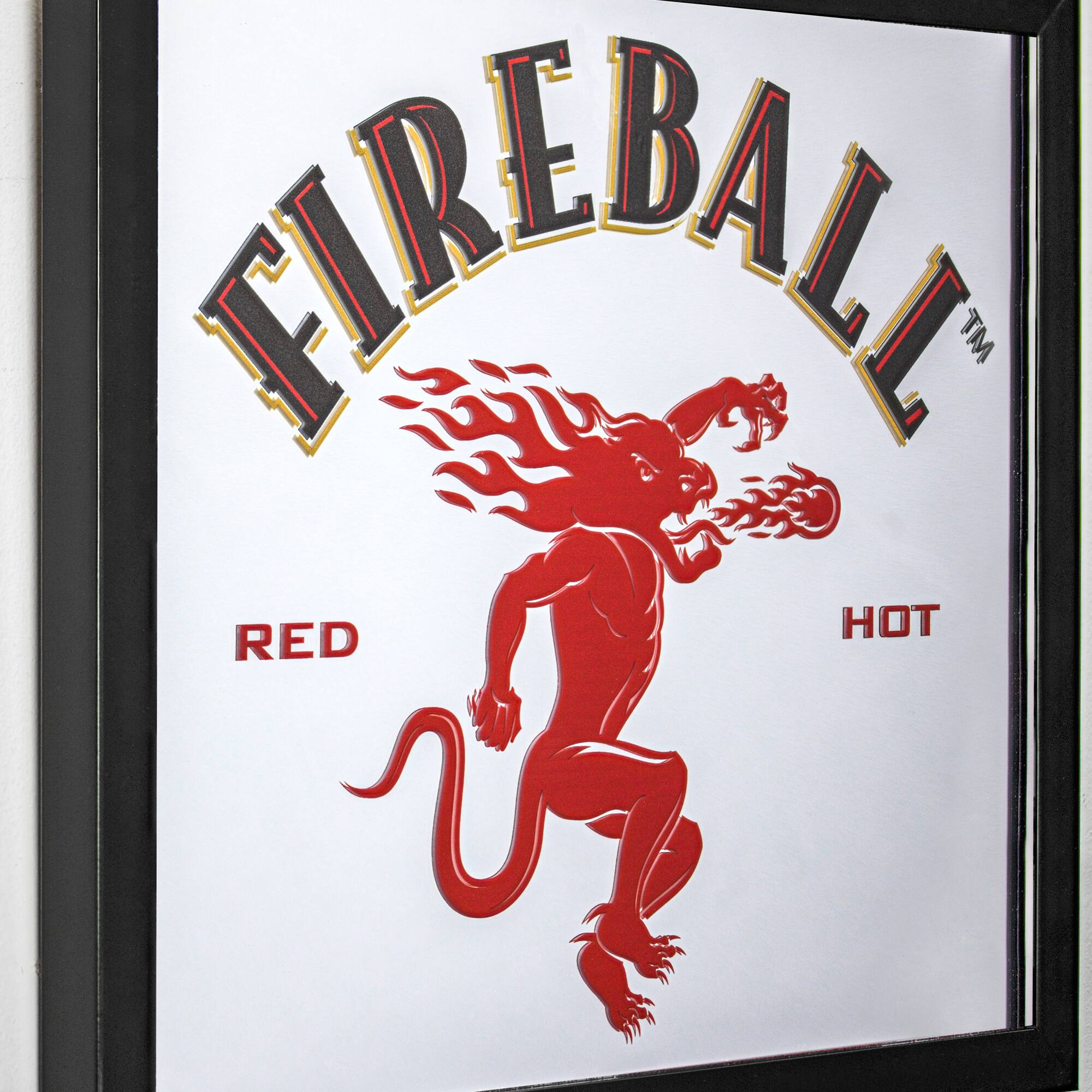 Fireball Whisky Printed Accent Mirror