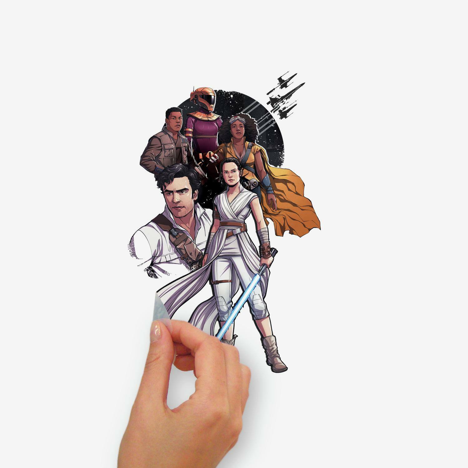 RoomMates Star Wars Episode IX Galactic Ships Peel & Stick Wall Decals