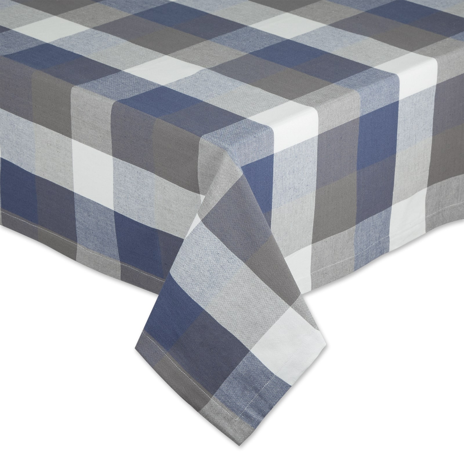 DII® 52" Tri Color Check Tablecloth
