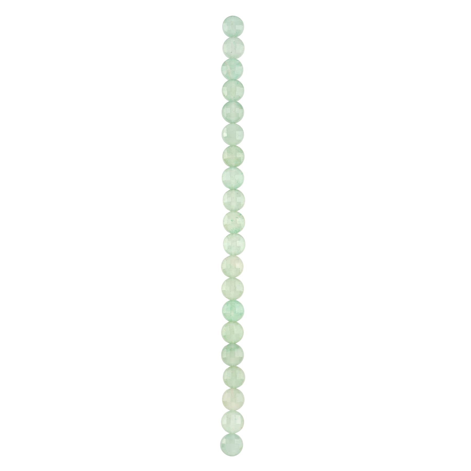 Green Faceted Aventurine Coin Beads, 8mm by Bead Landing&#x2122;