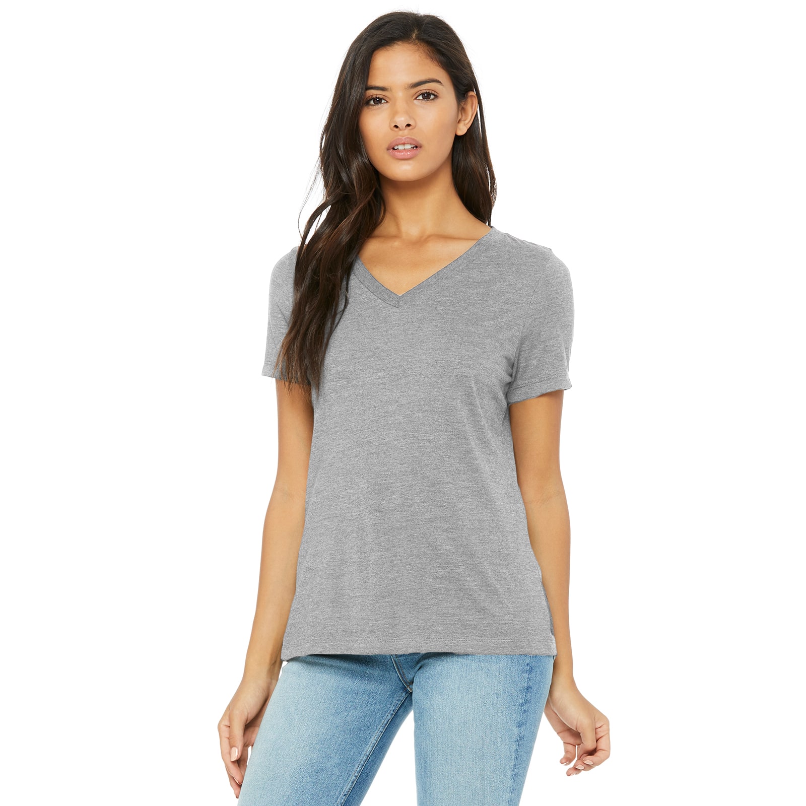 BELLA+CANVAS&#xAE; Women&#x27;s Relaxed V-Neck Heather T-Shirt