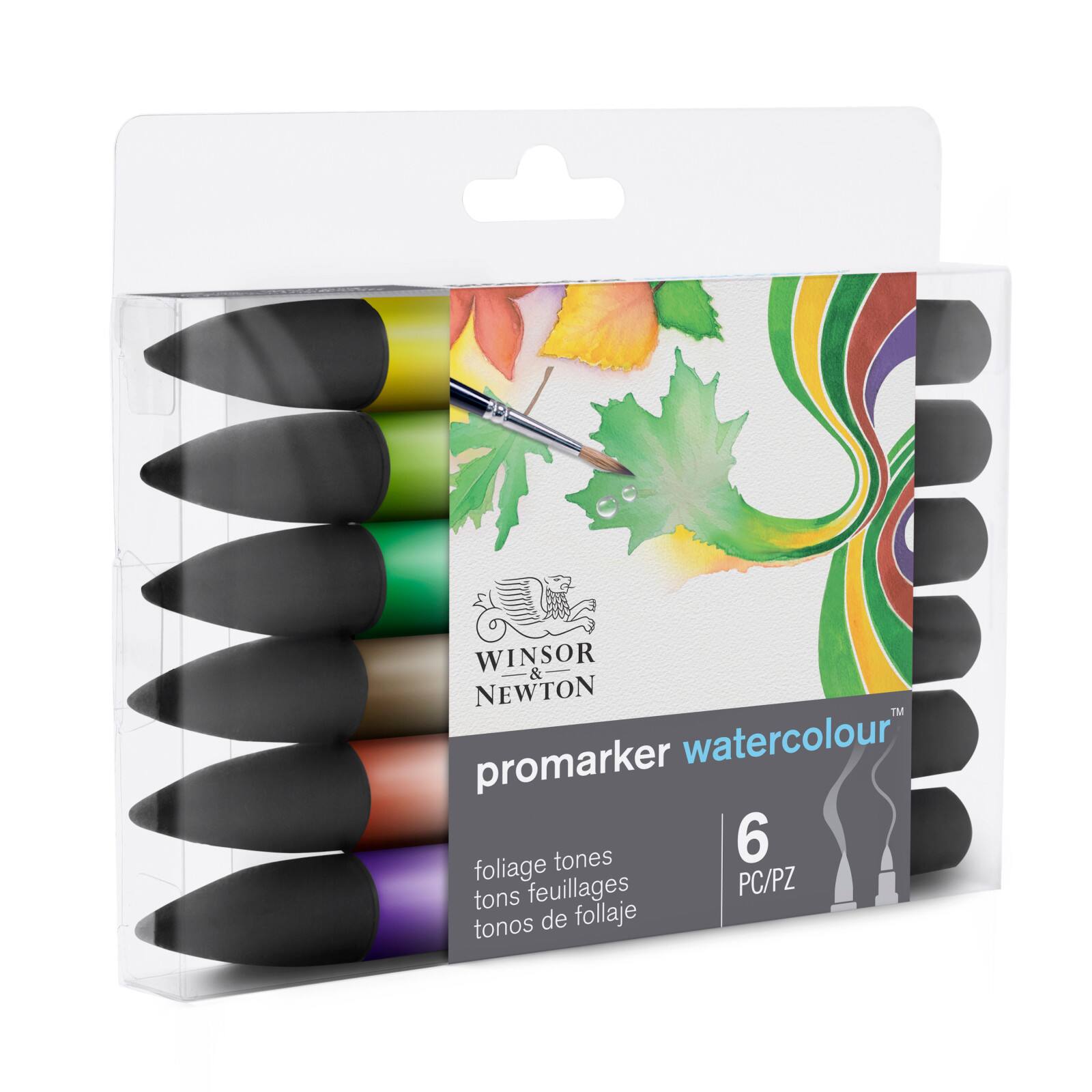 Winsor & Newton® ProMarker 6 Color Foliage Watercolor Marker Set