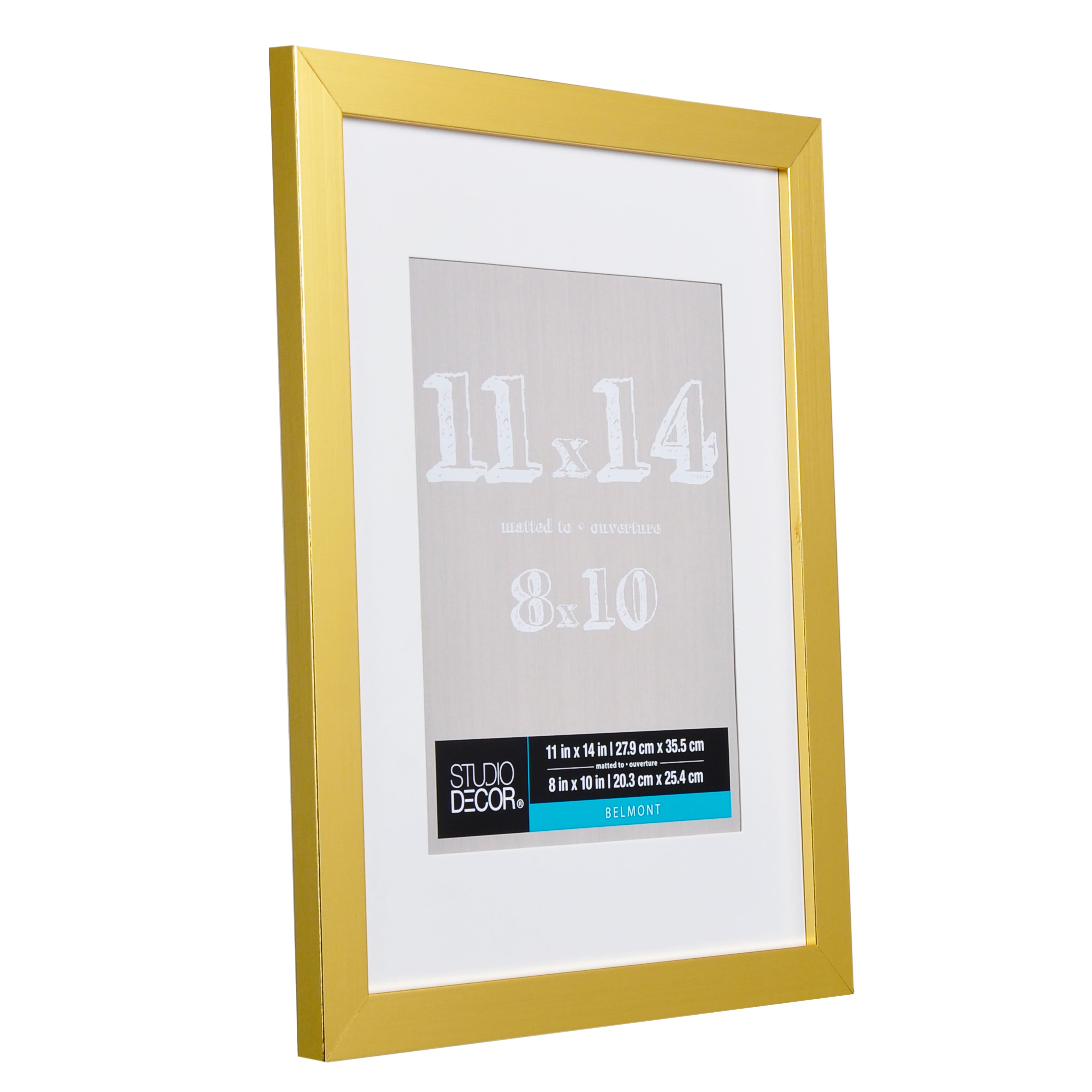 Gold Metallic Belmont Frame with Mat by Studio D&#xE9;cor&#xAE;
