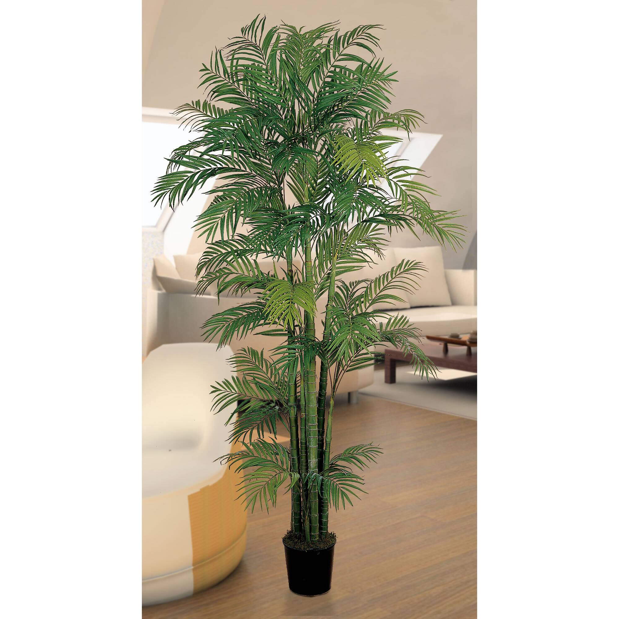 7ft. Potted Areca Silk Palm Tree Michaels