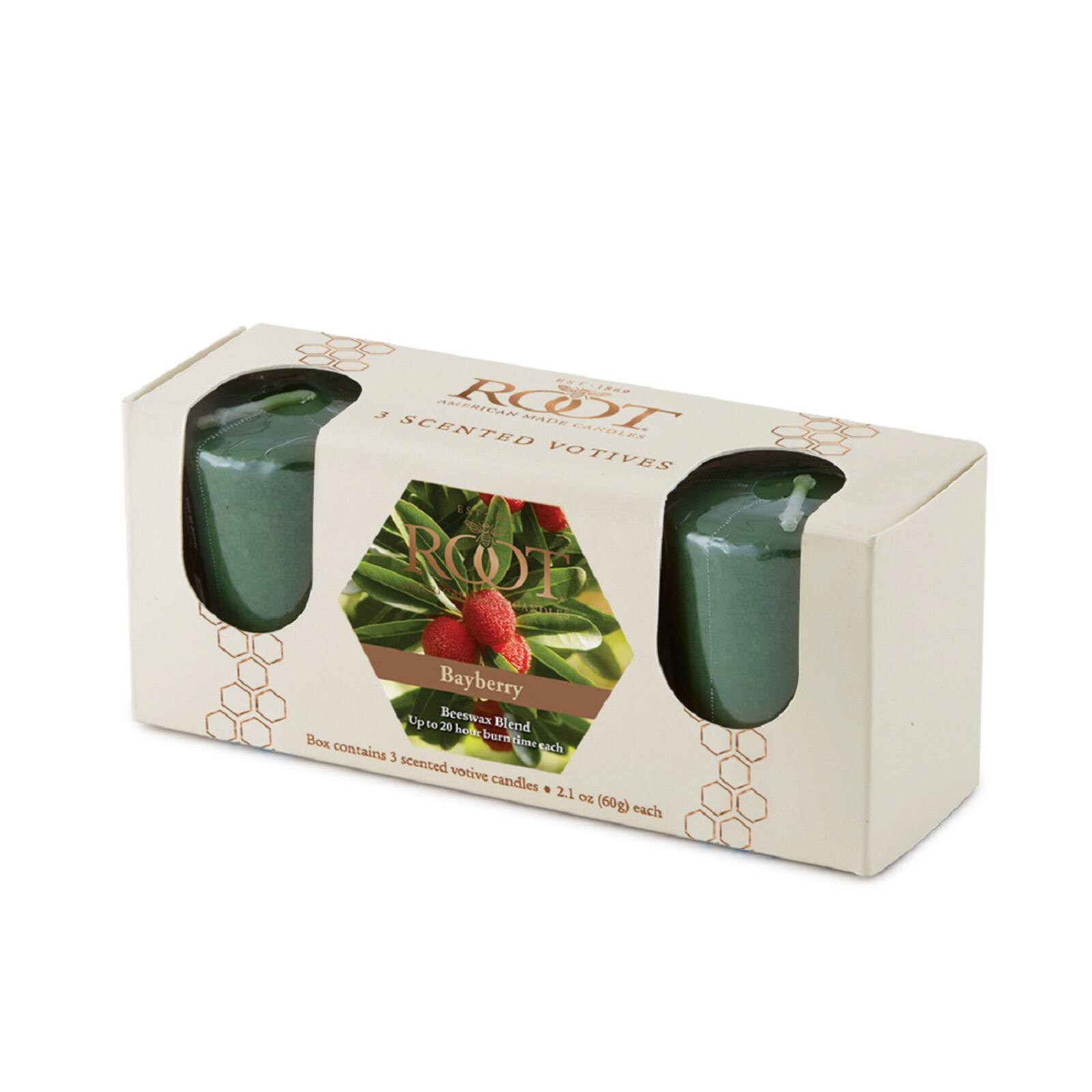 Root Candles Scented 20 Hour Beeswax Blend Votive Candles Gift Box