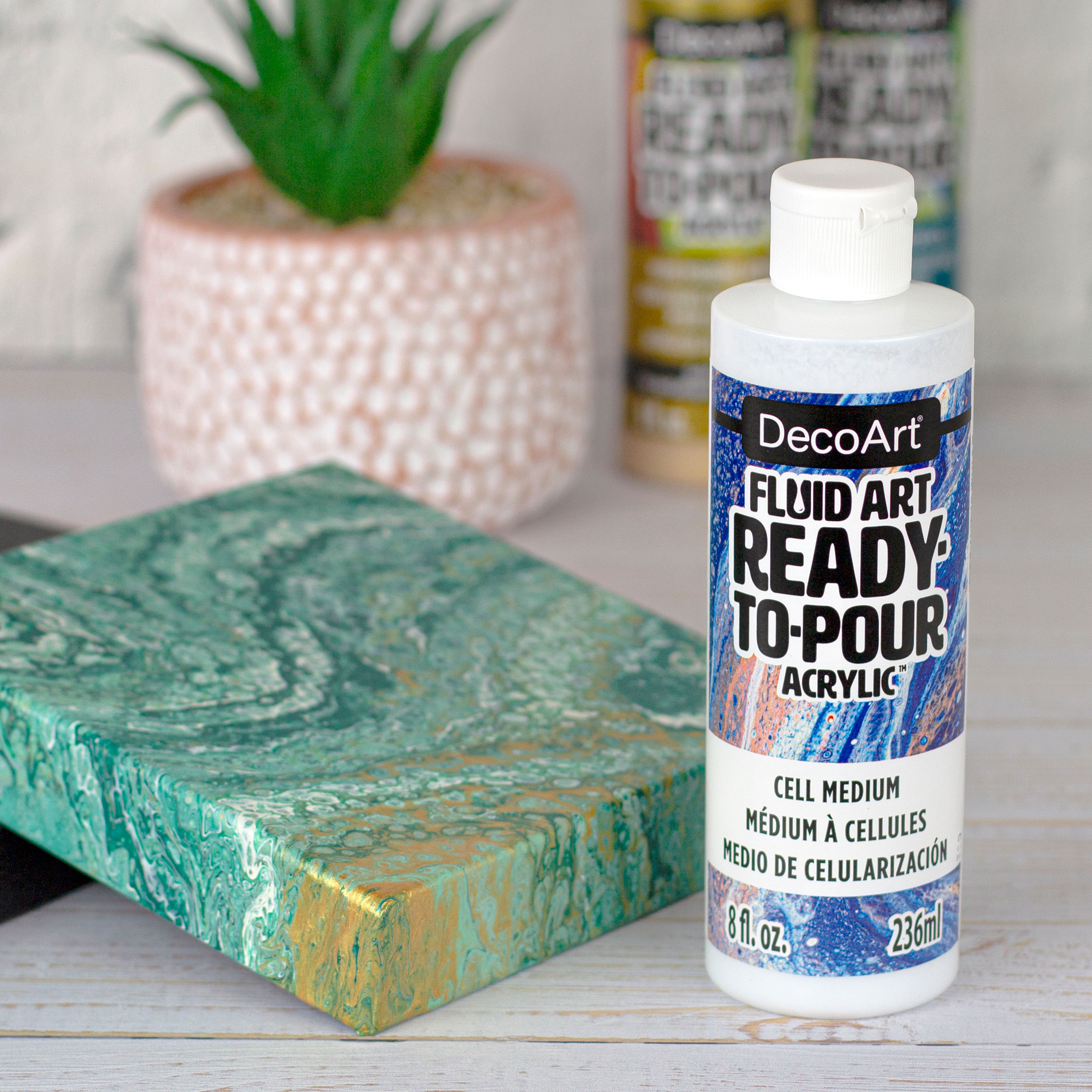 6 Pack: DecoArt® Fluid Art Ready-to-Pour Acrylic™ Cell Medium