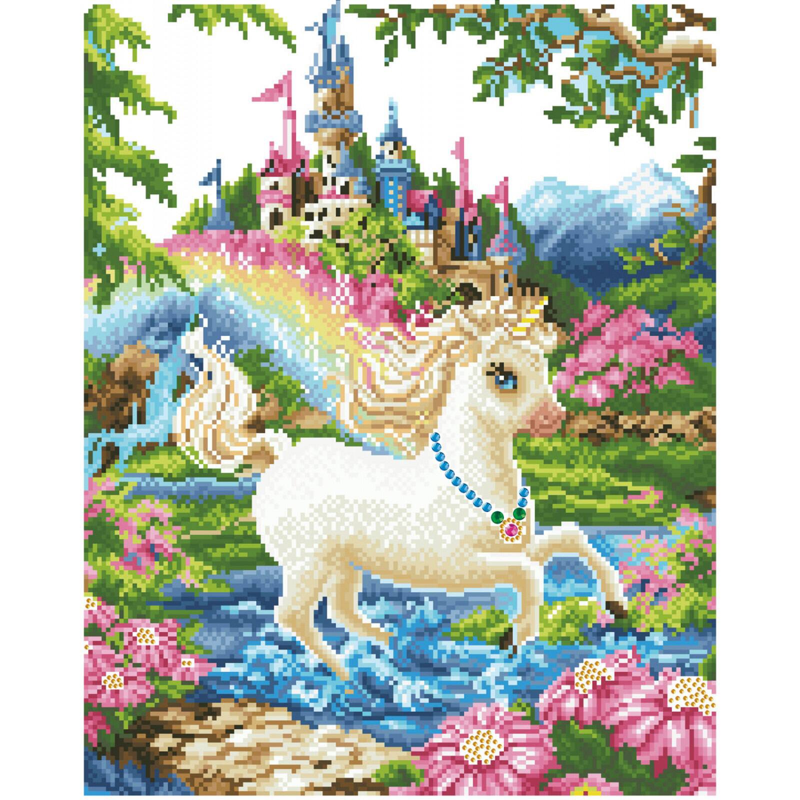 Diamond Dotz® Intermediate Princess Unicorn Diamond Painting Kit