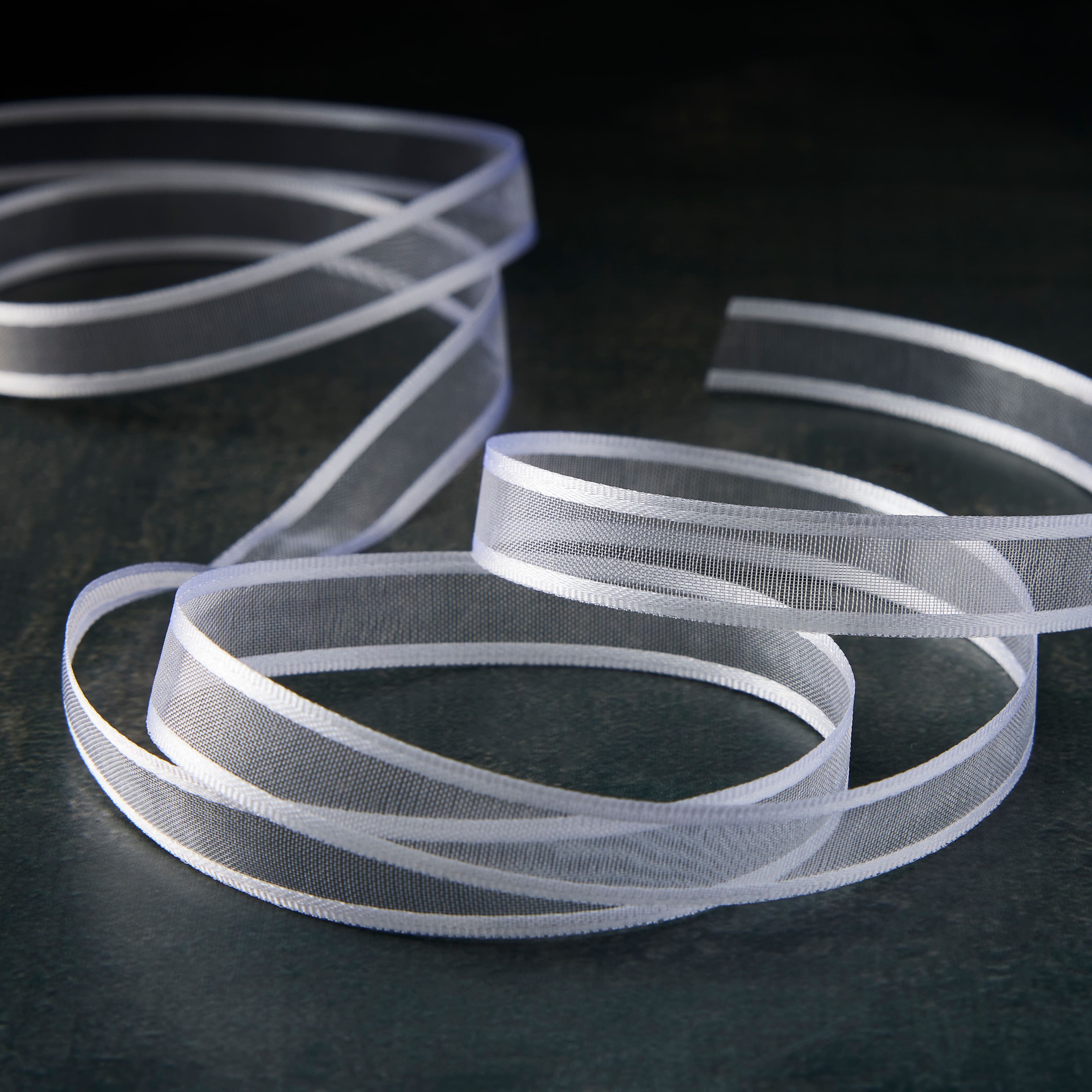 3/8'' x 5yd. Sheer Satin Ribbon by Celebrate It™