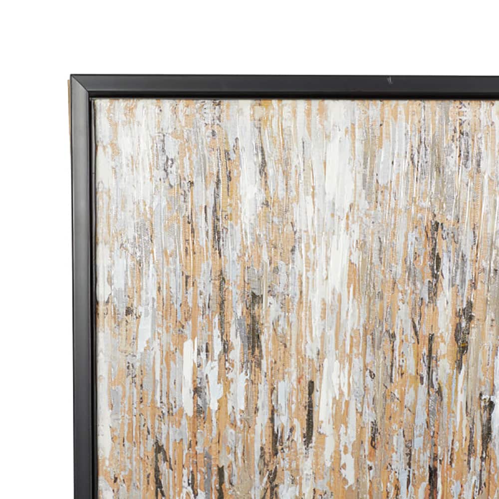 White Contemporary Abstract Canvas Wall Art
