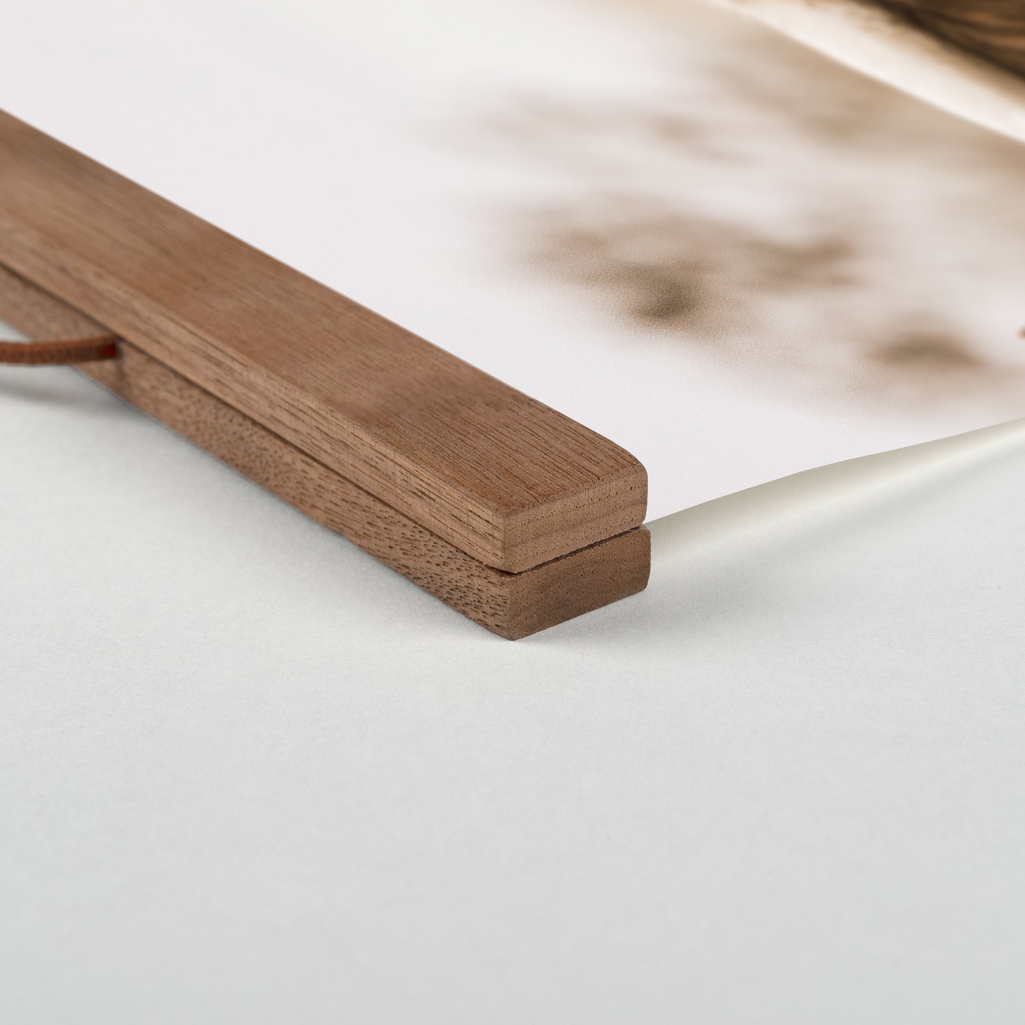 Highland Cow Close Up 12" x 18" Teak Hanging Canvas