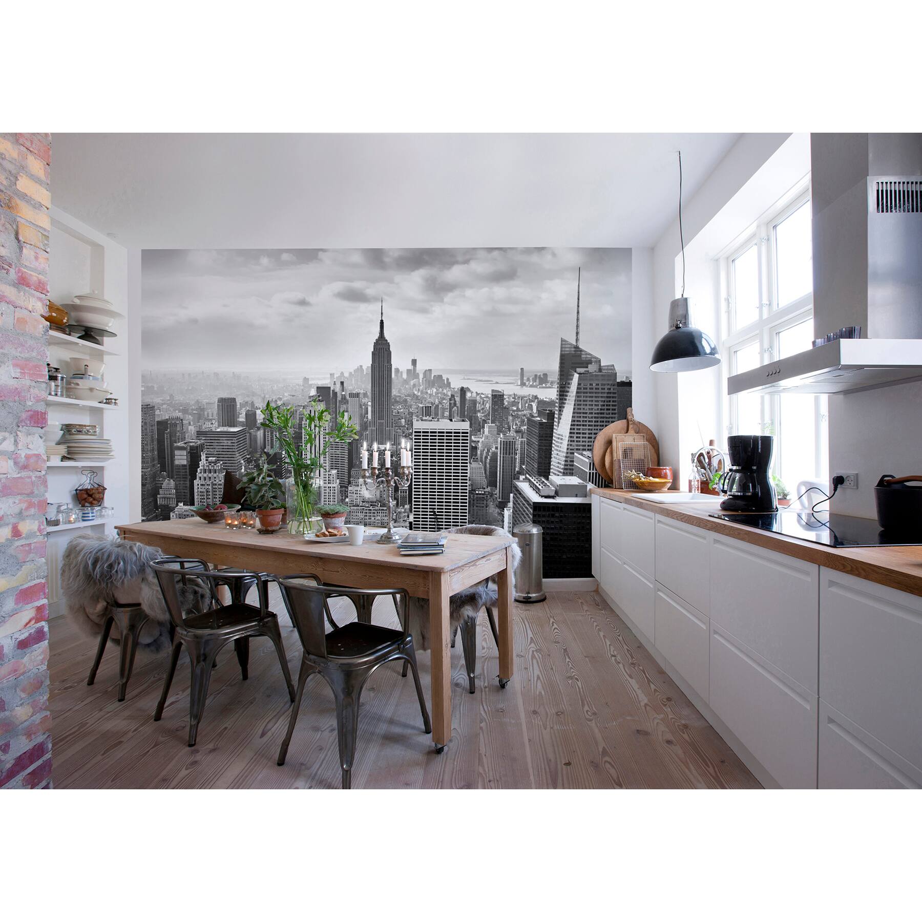 Komar NYC Black &#x26; White Wall Mural