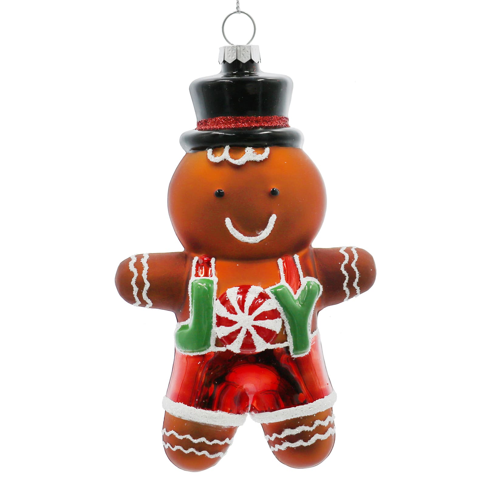 5.5&#x22; Gingerbread Joy Glass Ornament by Ashland&#xAE;