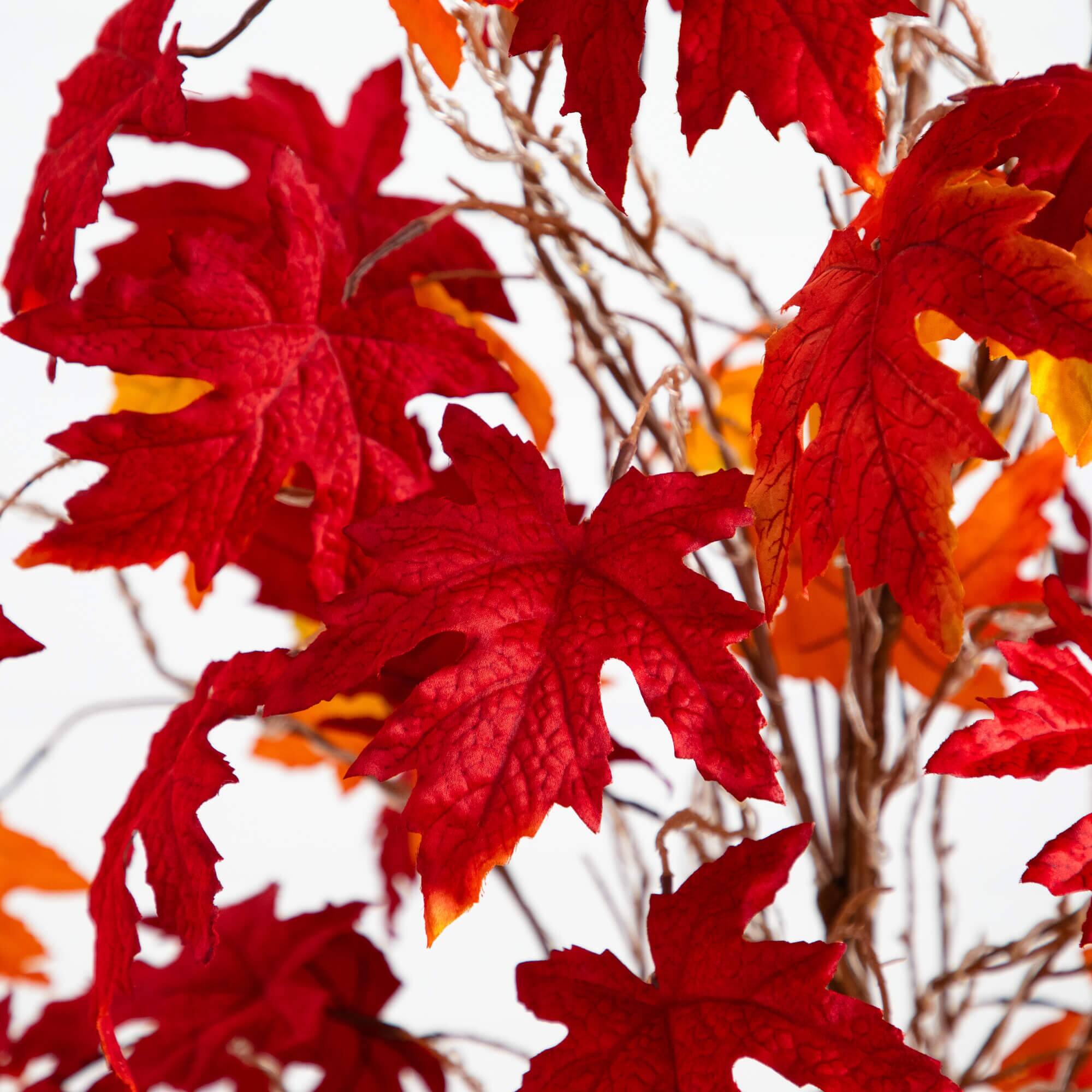 6ft. Pre-Lit Autumn Weeping Maple Artificial Fall Tree with 300 Warm White LED Lights