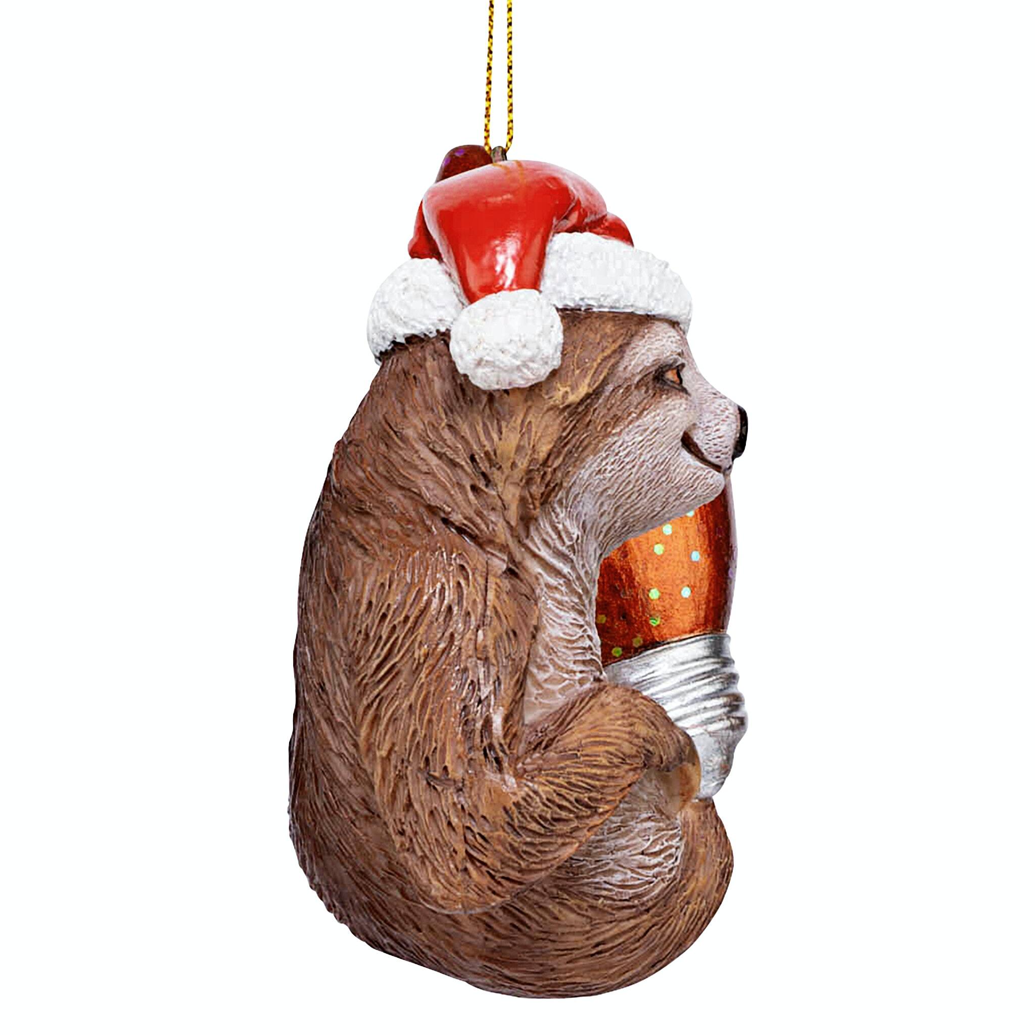 Design Toscano Santa's Sloth Ornament