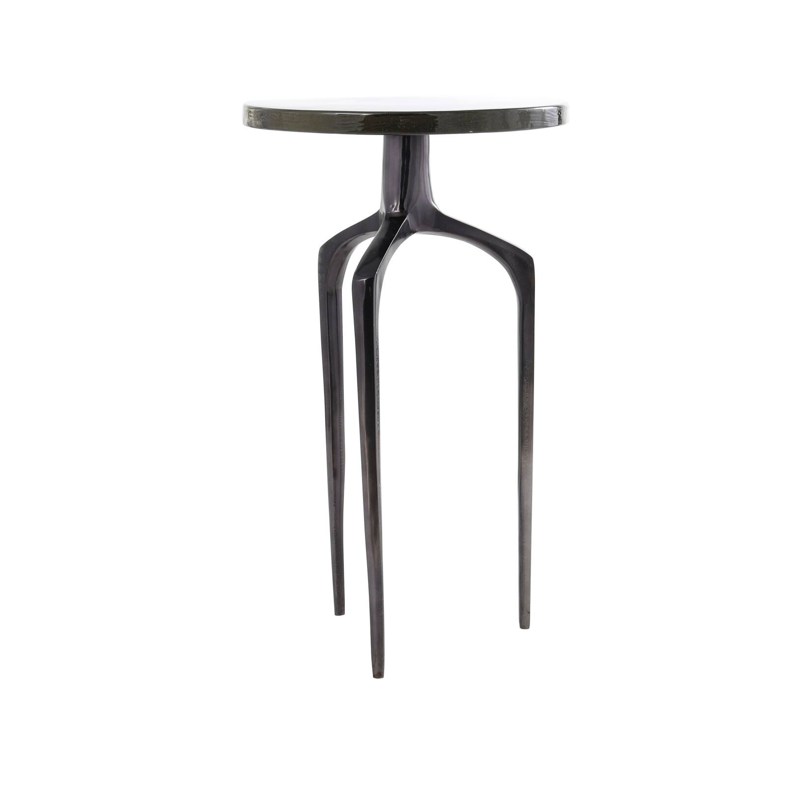 22" Accent Table with Textured Glass Tabletop