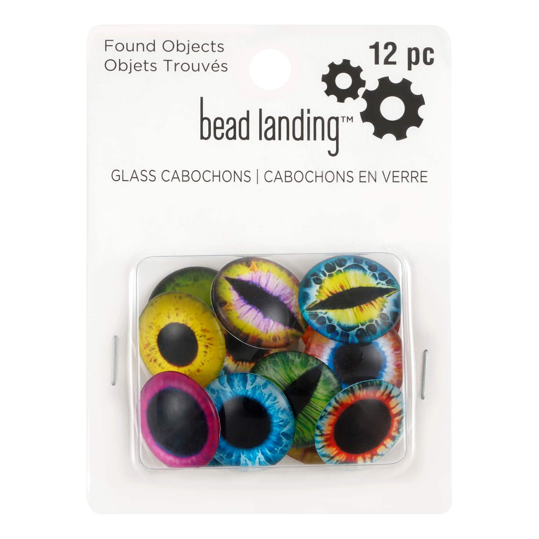 Found Objects™ Multicolored Glass Cabochons By Bead Landing™