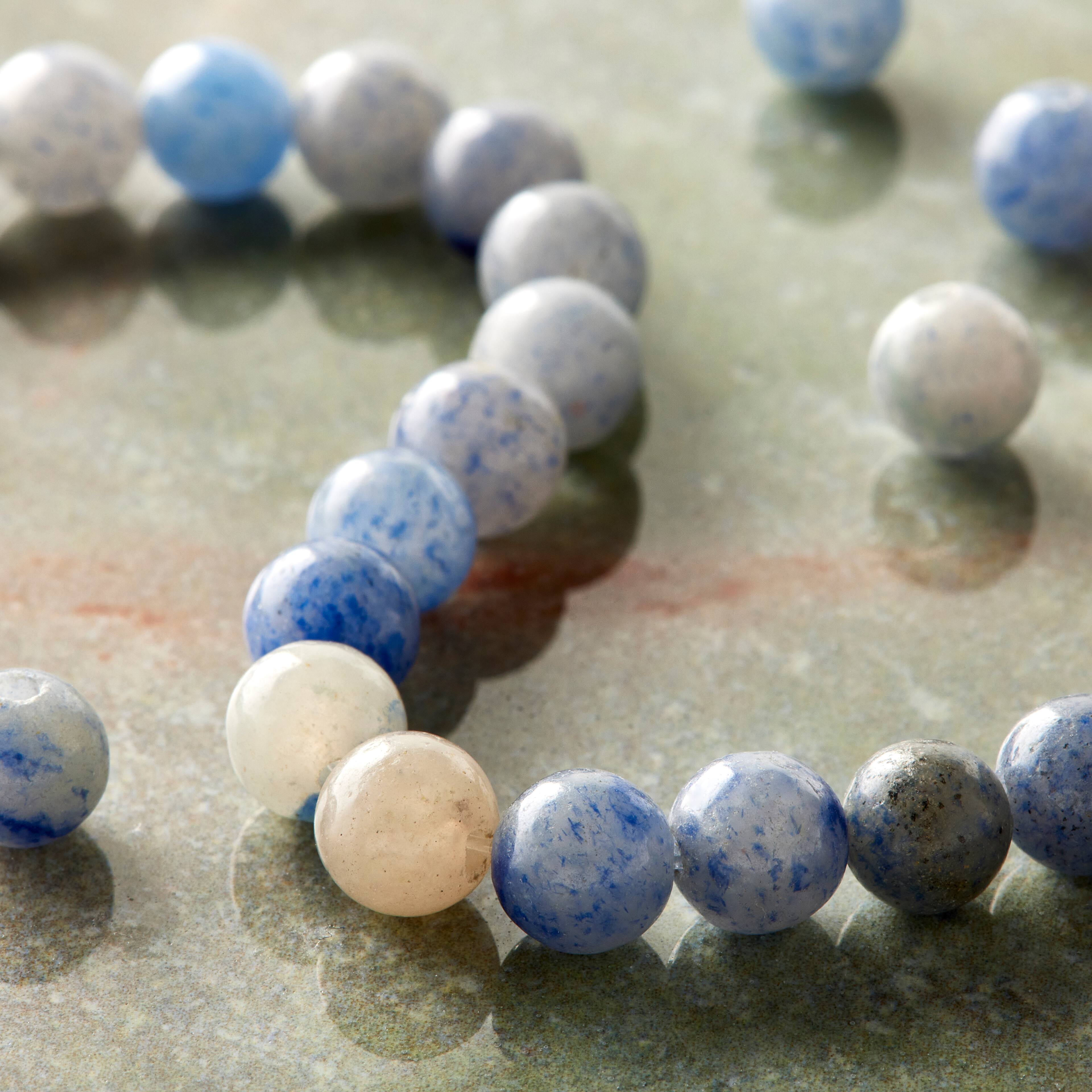 Blue Aventurine Round Beads, 6mm by Bead Landing™